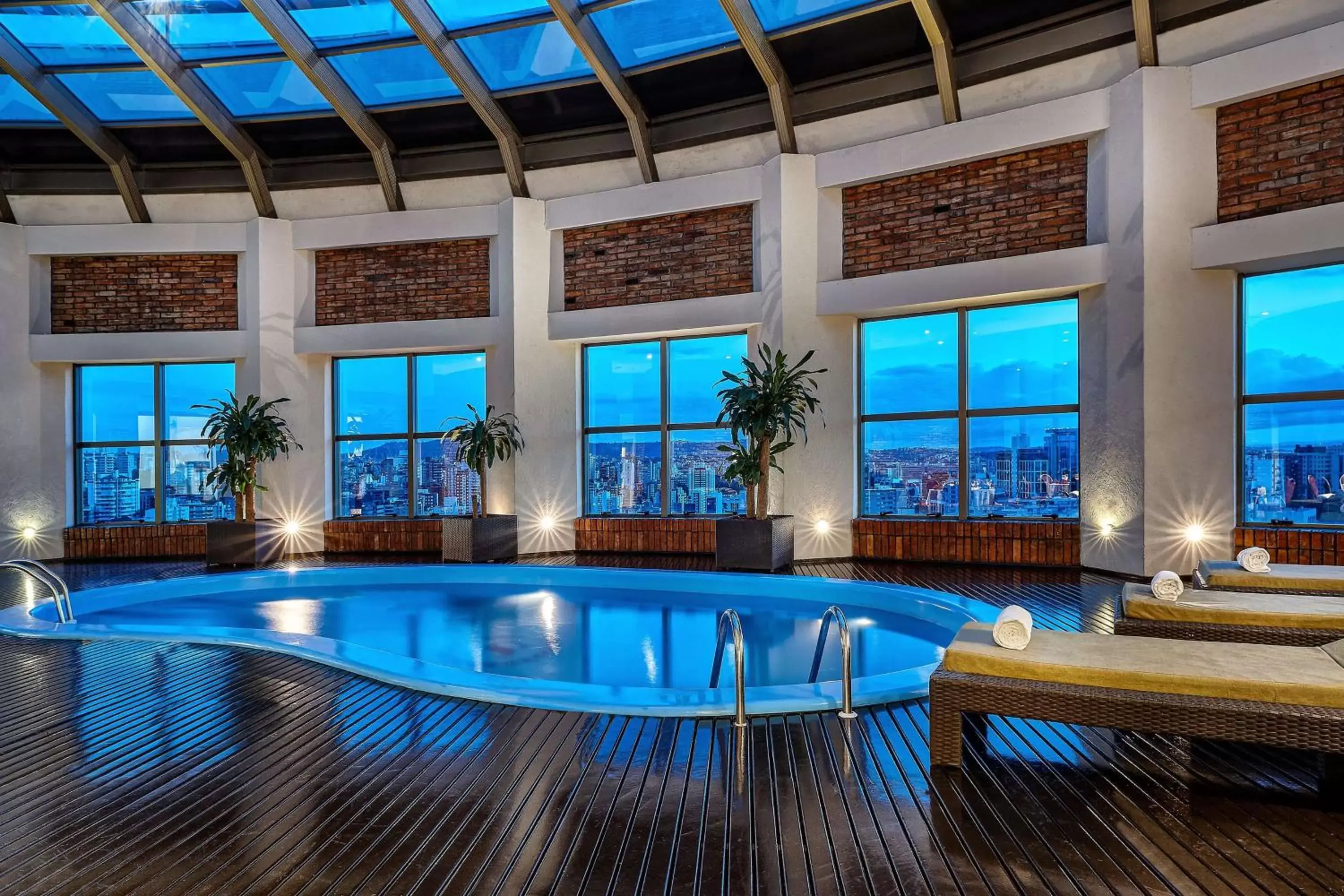 Pool view, Swimming Pool in Hilton Porto Alegre, Brazil