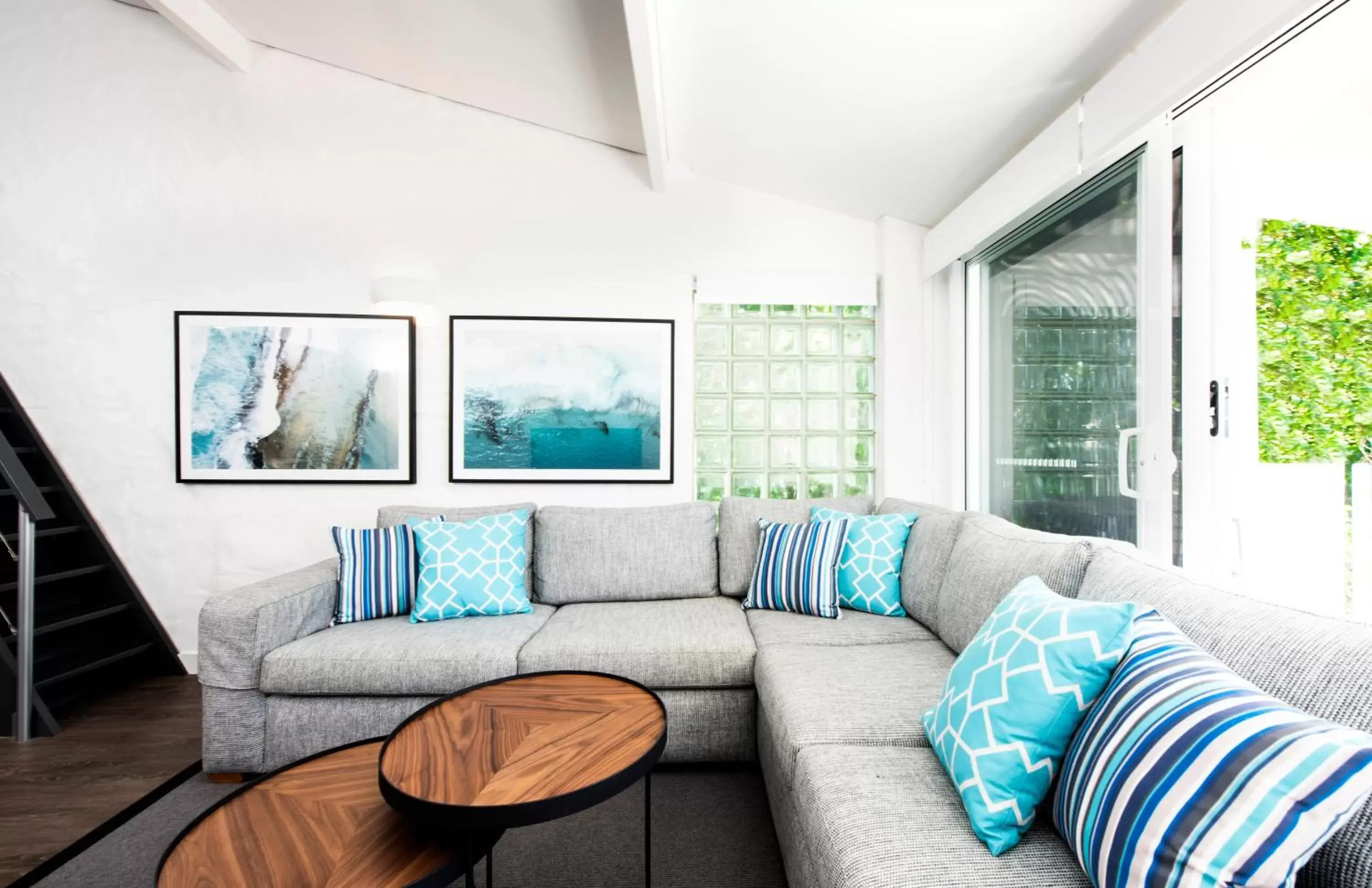 Living room, Seating Area in SandCastles Noosa