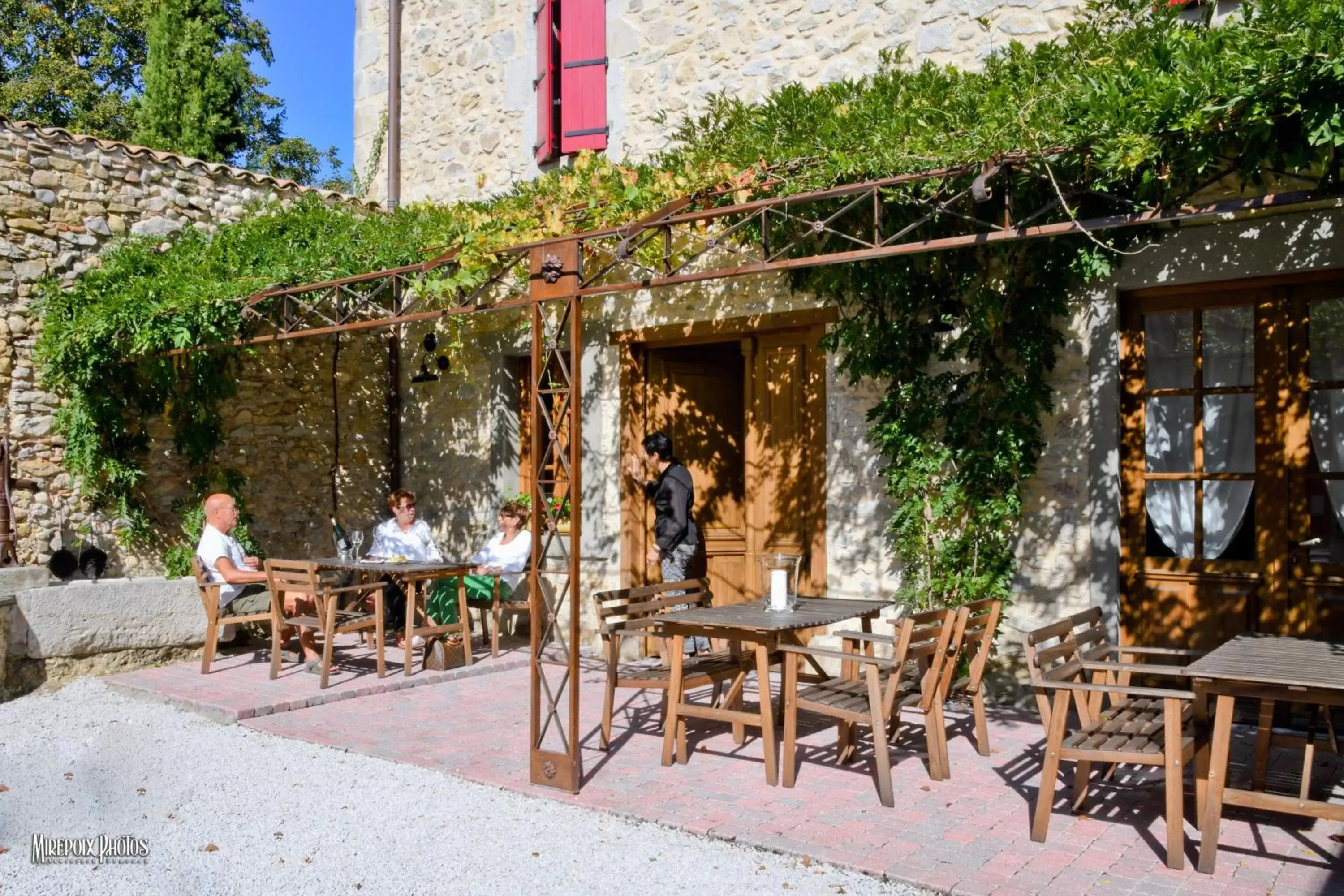 Patio/Outdoor Area in Demeure de la Carmine, sejour bien-etre d'exception, piscine, hammam, champagne