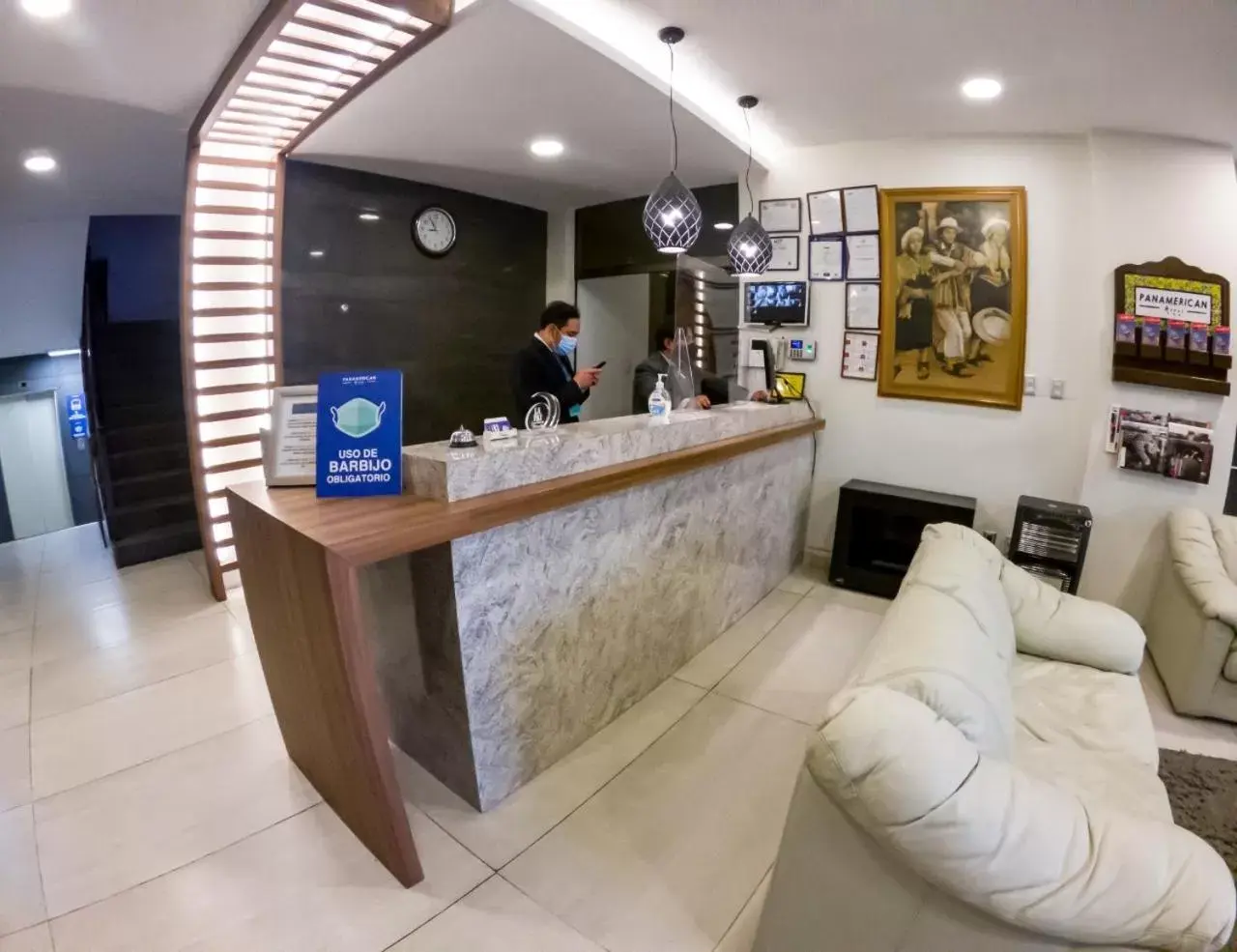 Lobby or reception in Pan American Hotel Lobby or reception in Pan American Hotel