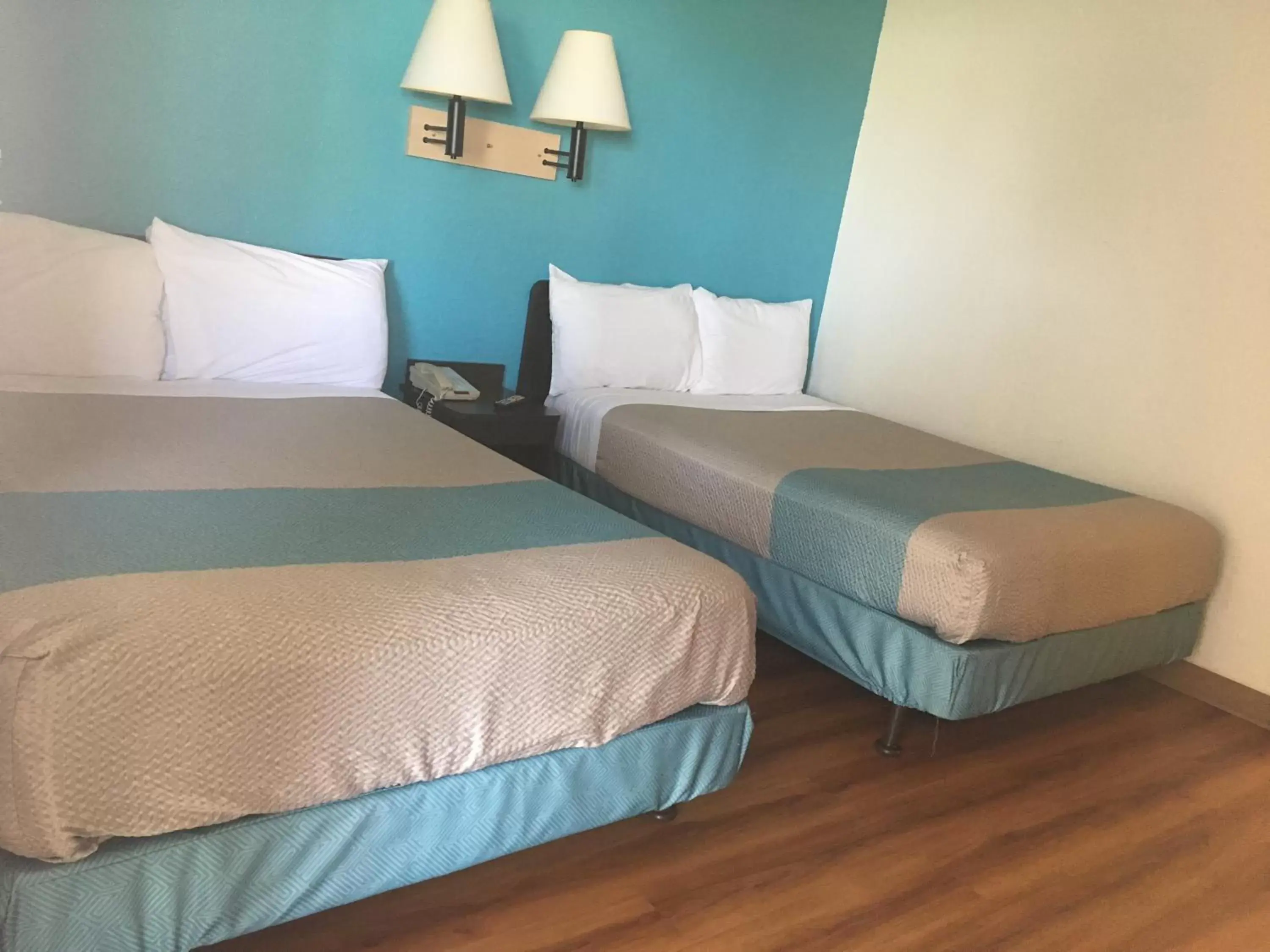 Bed in Motel 6-Tucumcari, NM