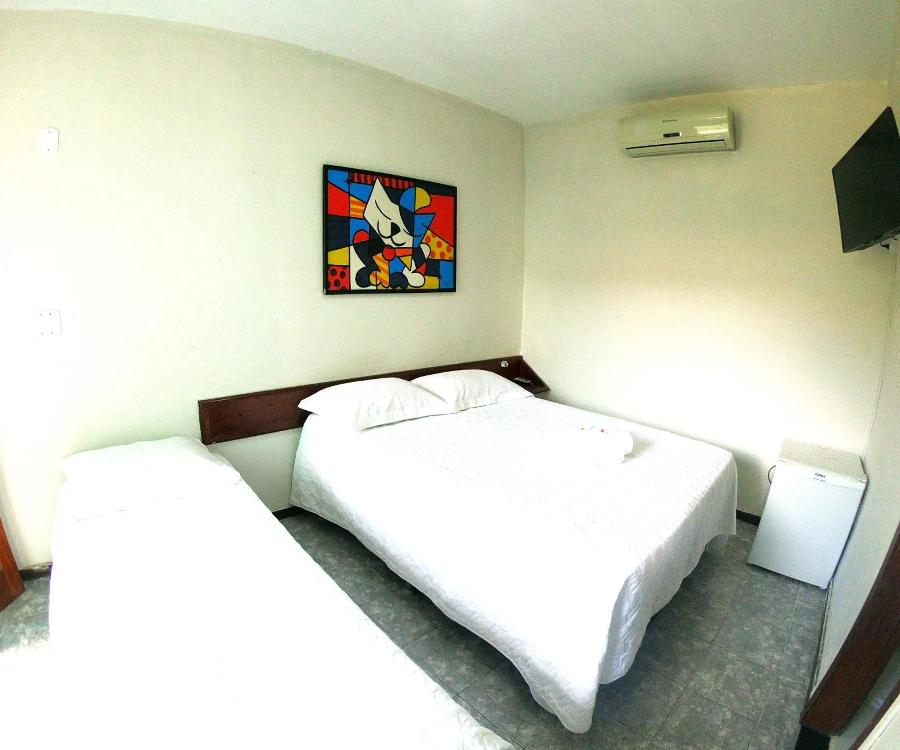 Bed in Pousada Paraíso do Atlântico