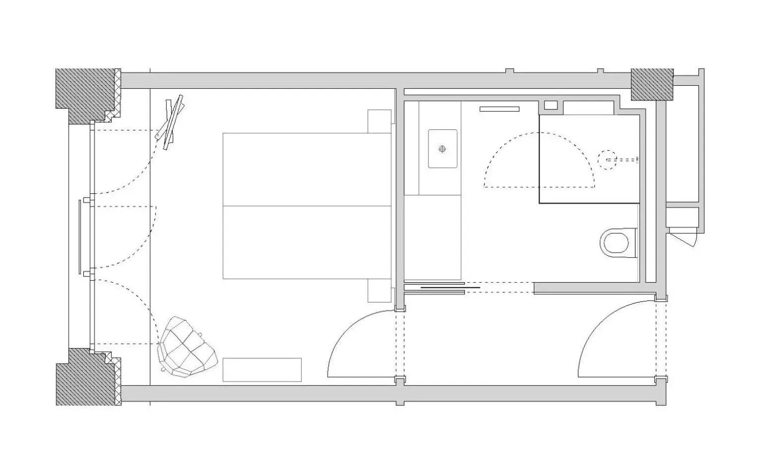 Photo of the whole room, Floor Plan in Orania.Berlin