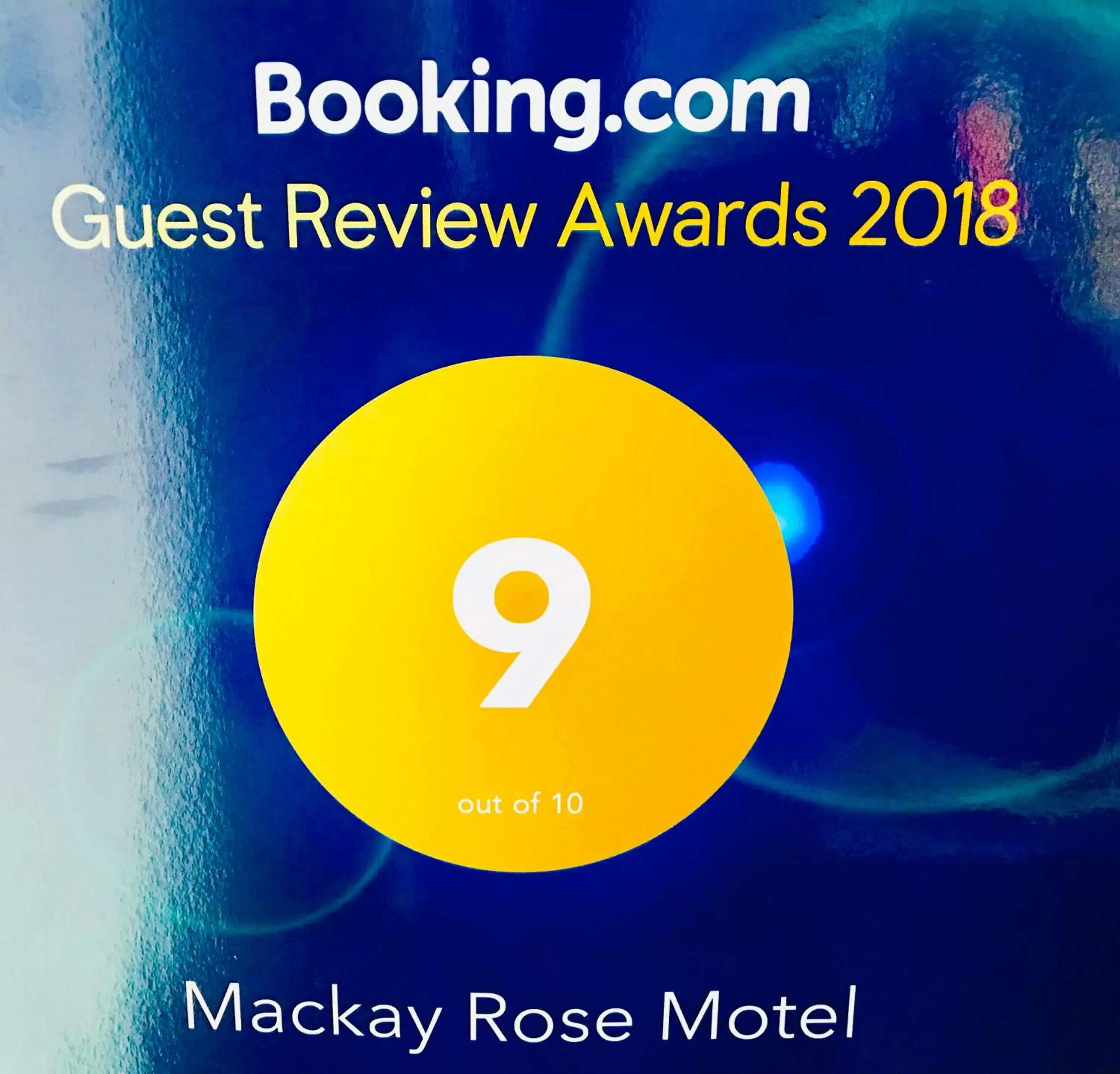 Certificate/Award in Mackay Rose Motel