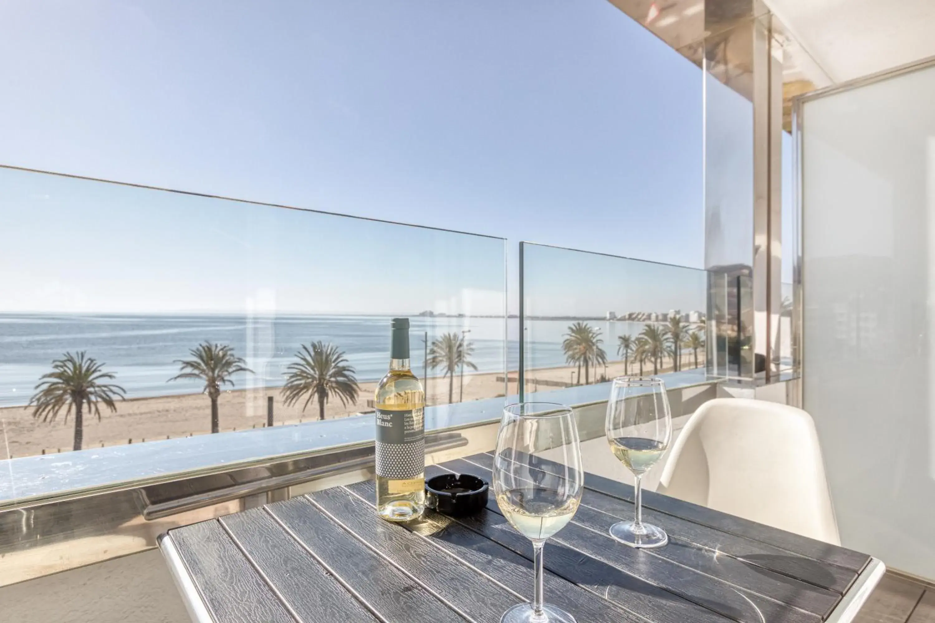 Balcony/Terrace, Sea View in Hotel Marina
