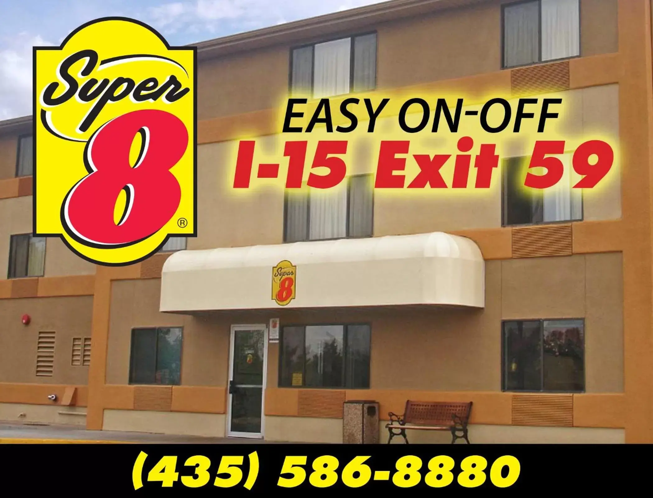 Text overlay, Property Logo/Sign in Super 8 by Wyndham Cedar City