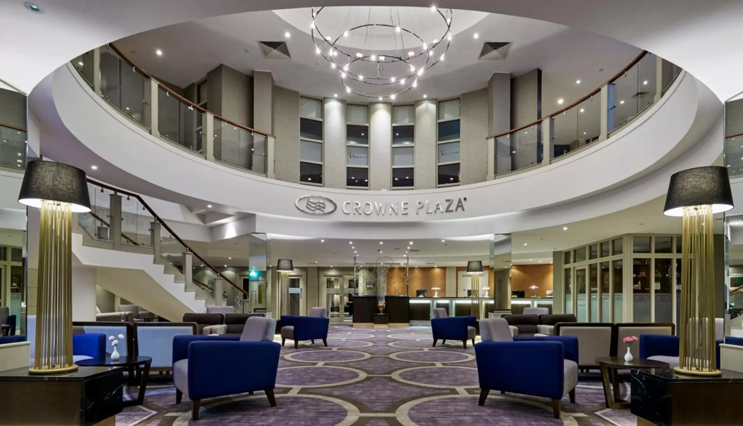 Lobby or reception, Restaurant/Places to Eat in Crowne Plaza - Belfast, an IHG Hotel