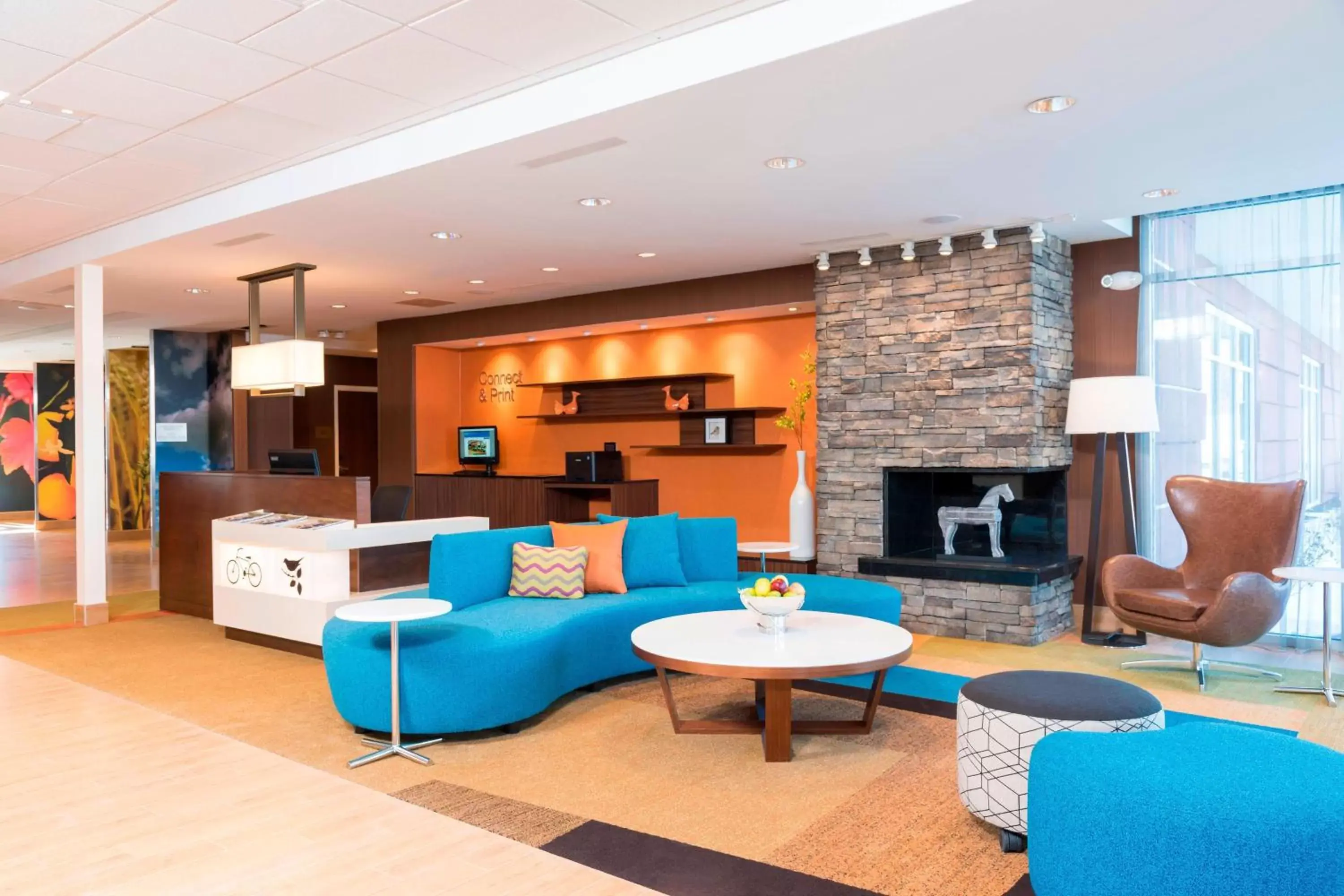 Lobby or reception, Seating Area in Fairfield Inn & Suites by Marriott Indianapolis Fishers