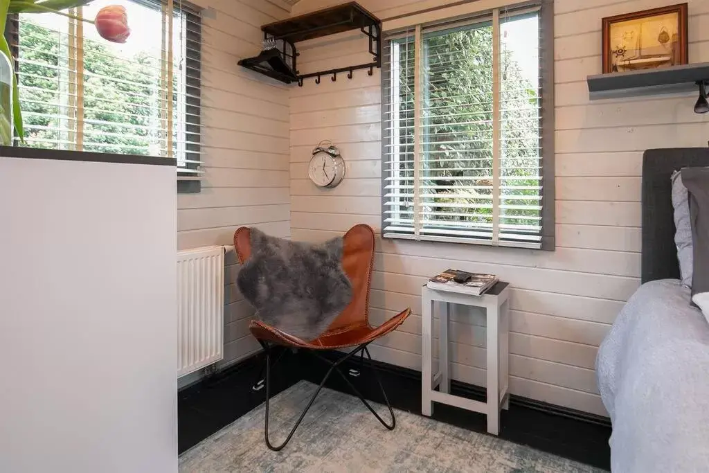 Seating Area in Tiny House Boatshed