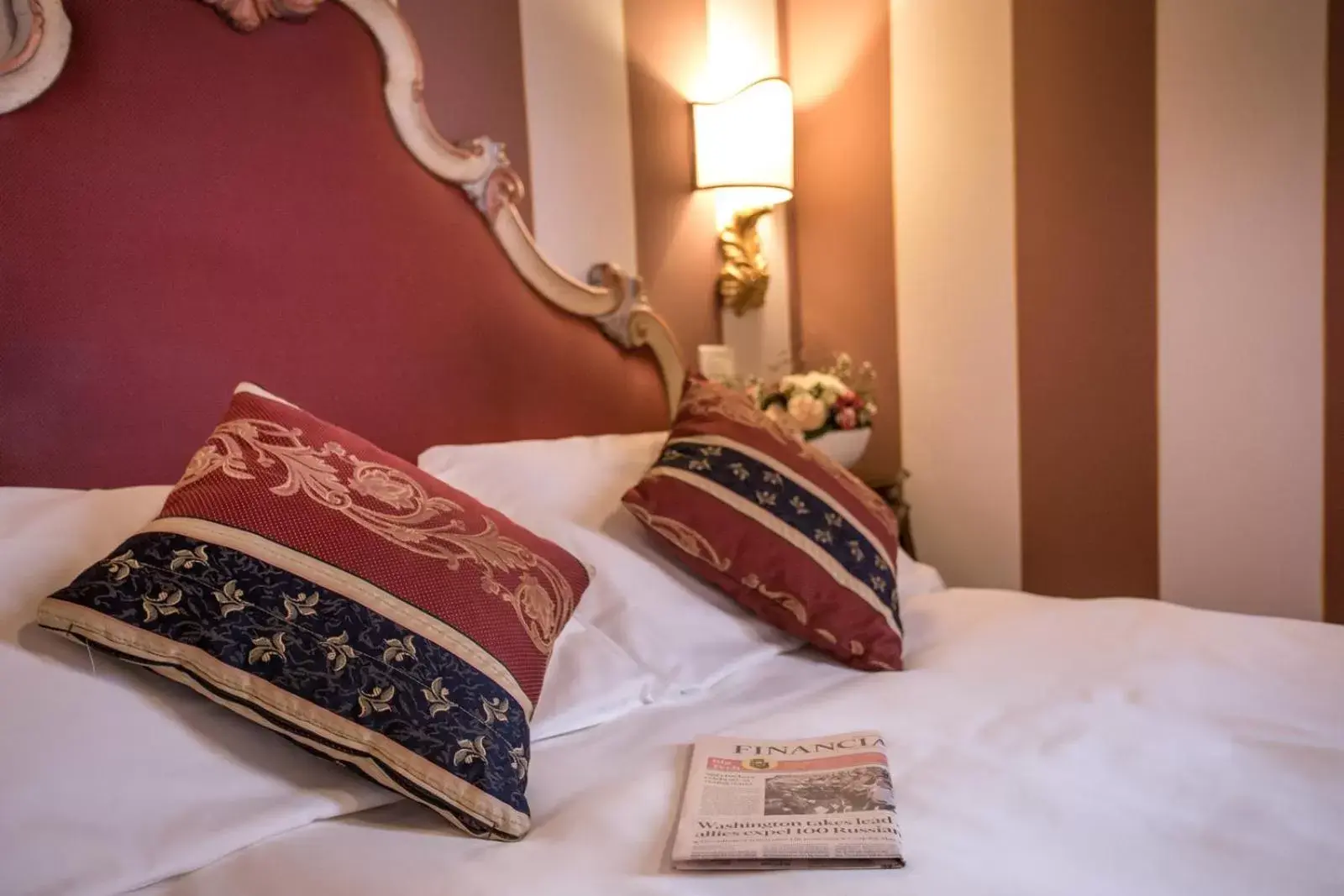Decorative detail, Bed in Hotel Tiziano