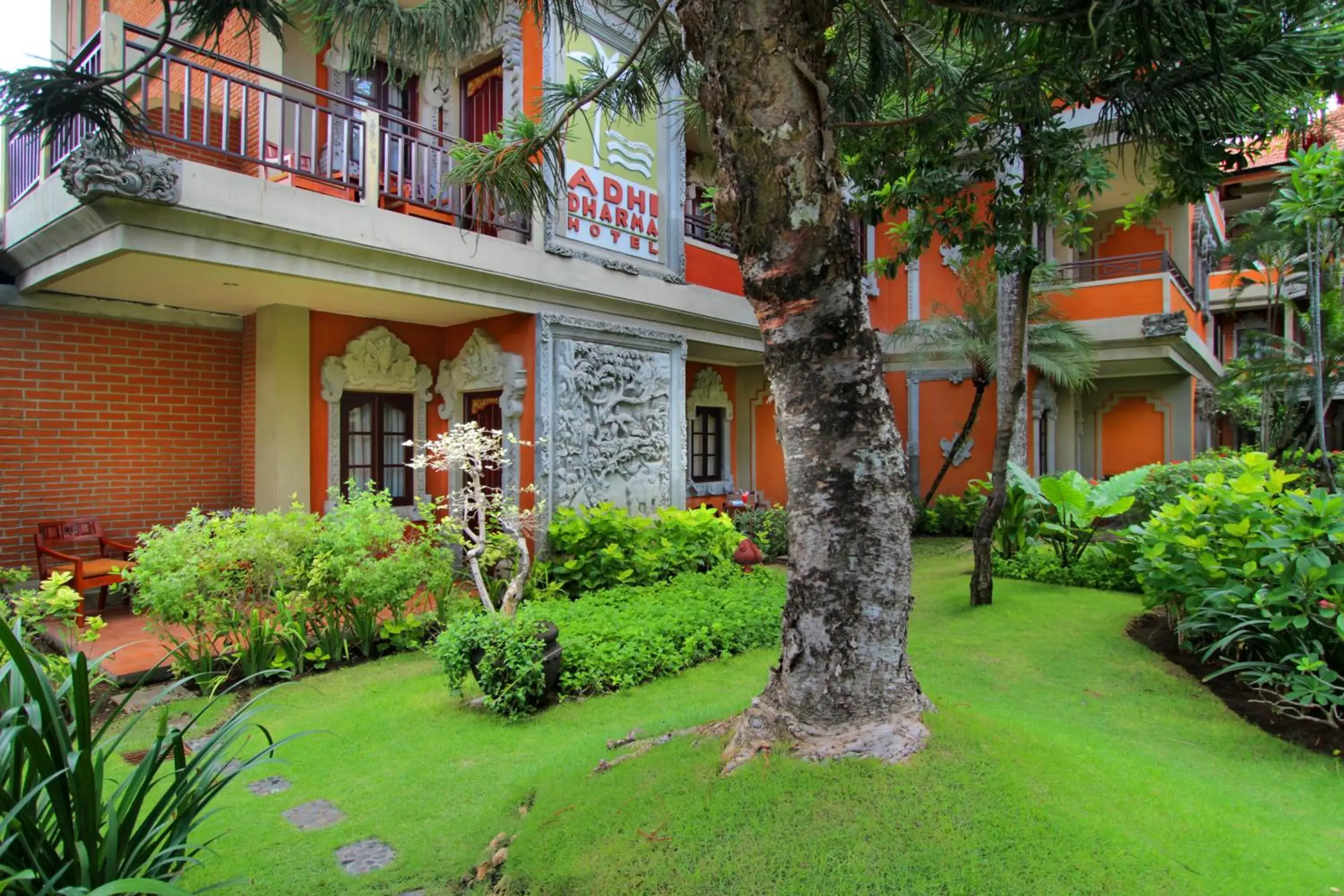 Garden, Property Building in Adi Dharma Hotel Kuta