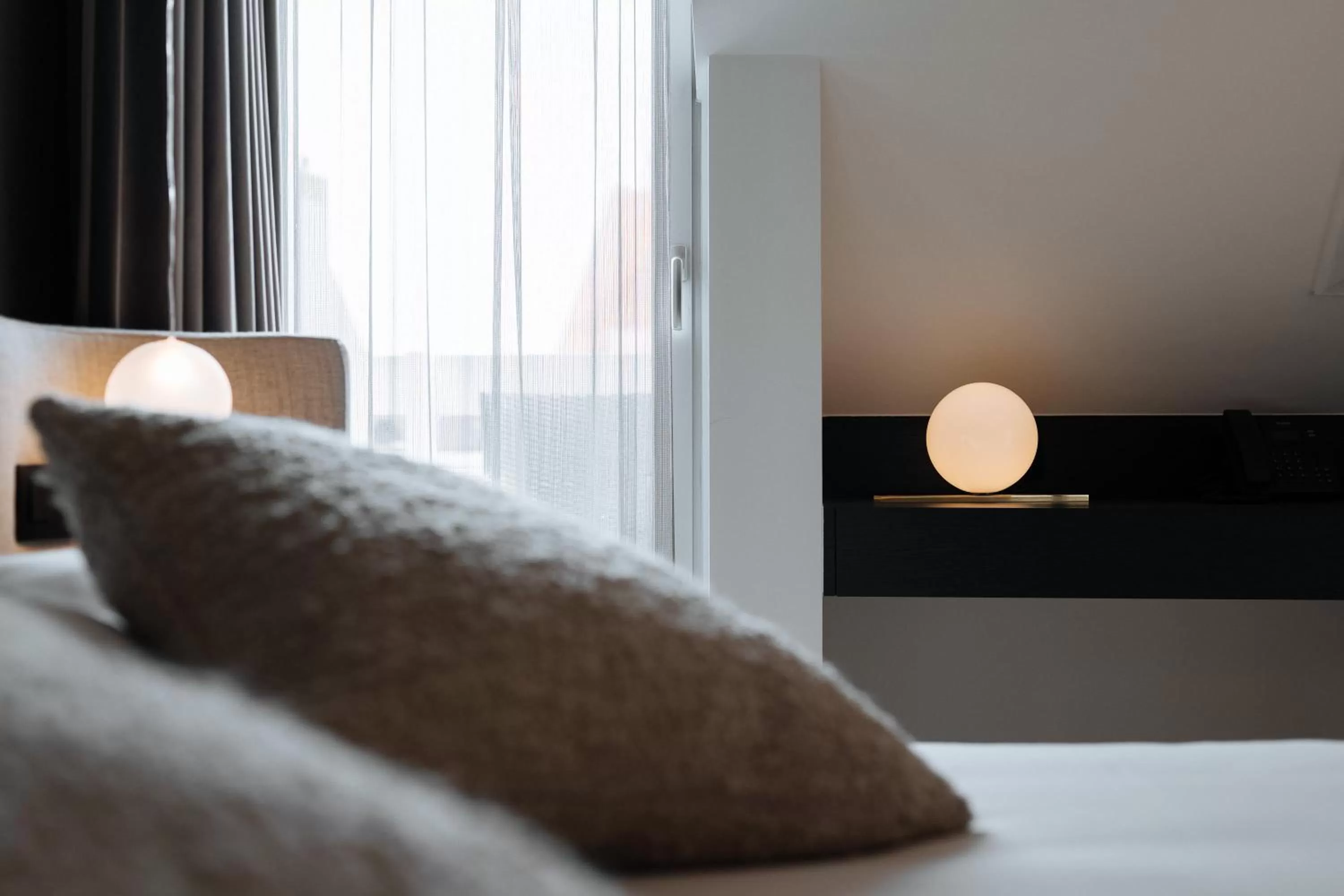 Decorative detail, Bed in Cosmopolite Hotel Nieuwpoort-Bad