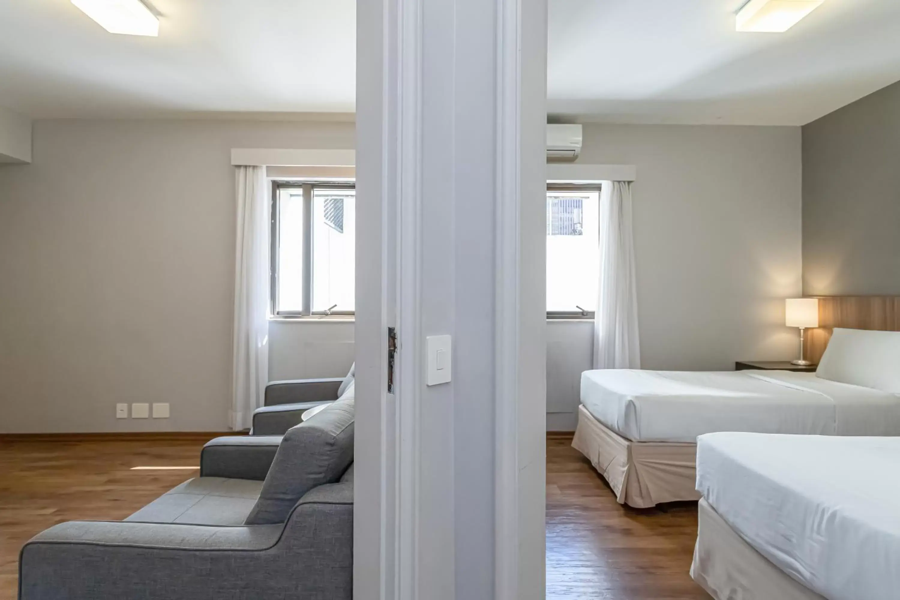 Living room, Bed in H4 La Residence Paulista Living room, Bed in H4 La Residence Paulista