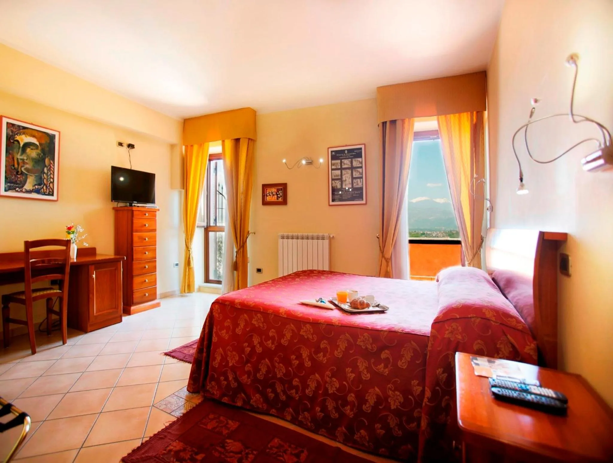 Photo of the whole room, Bed in Hotel Ristorante Garibaldi