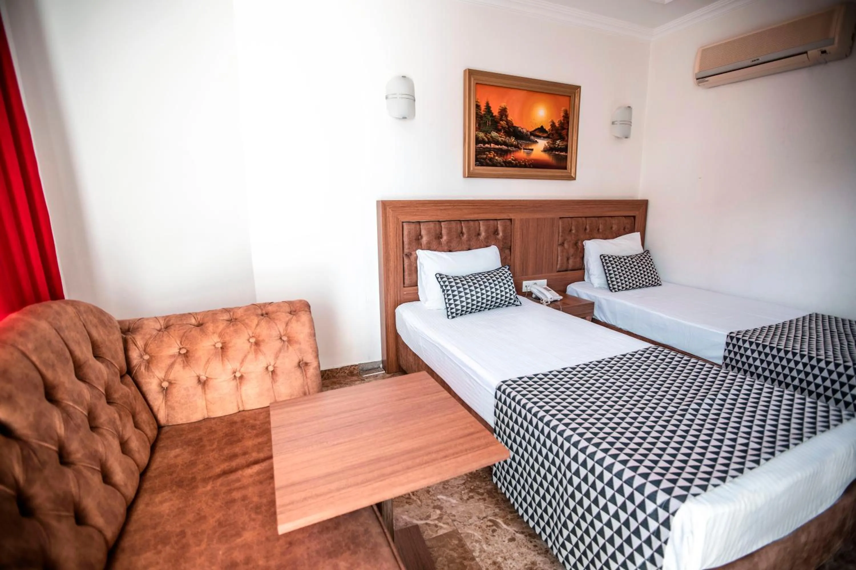 Bed in Kristal Beach Hotel