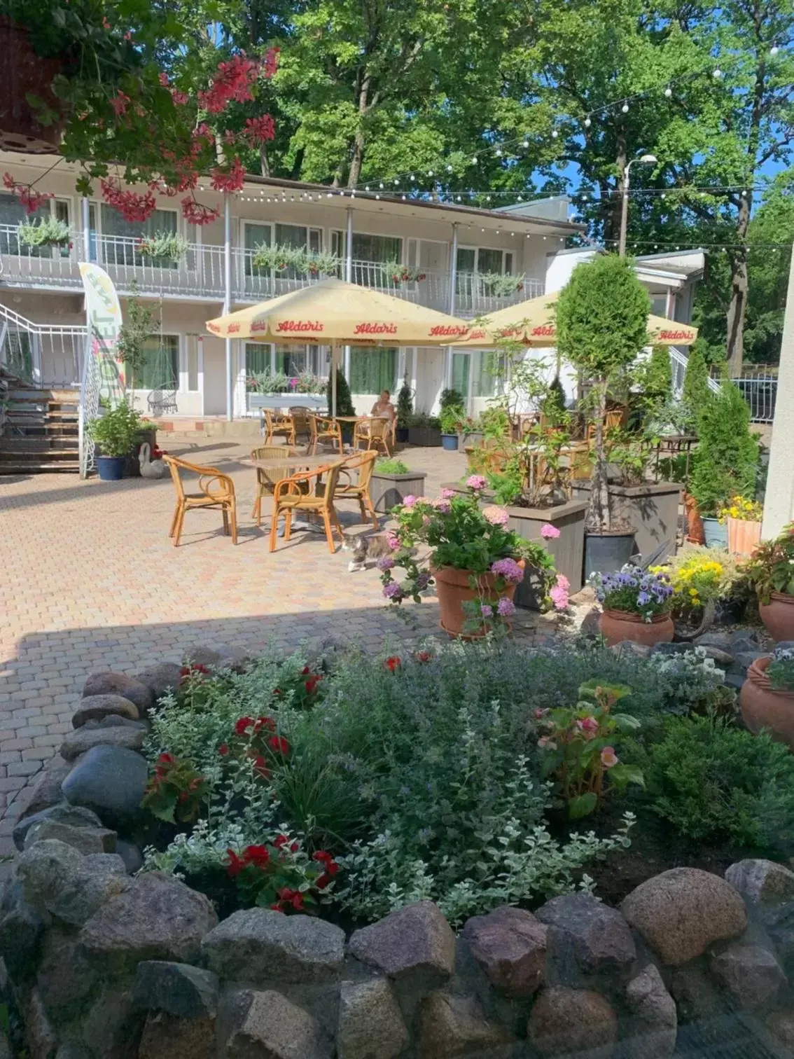 Garden in NB Hotel with Free Parking
