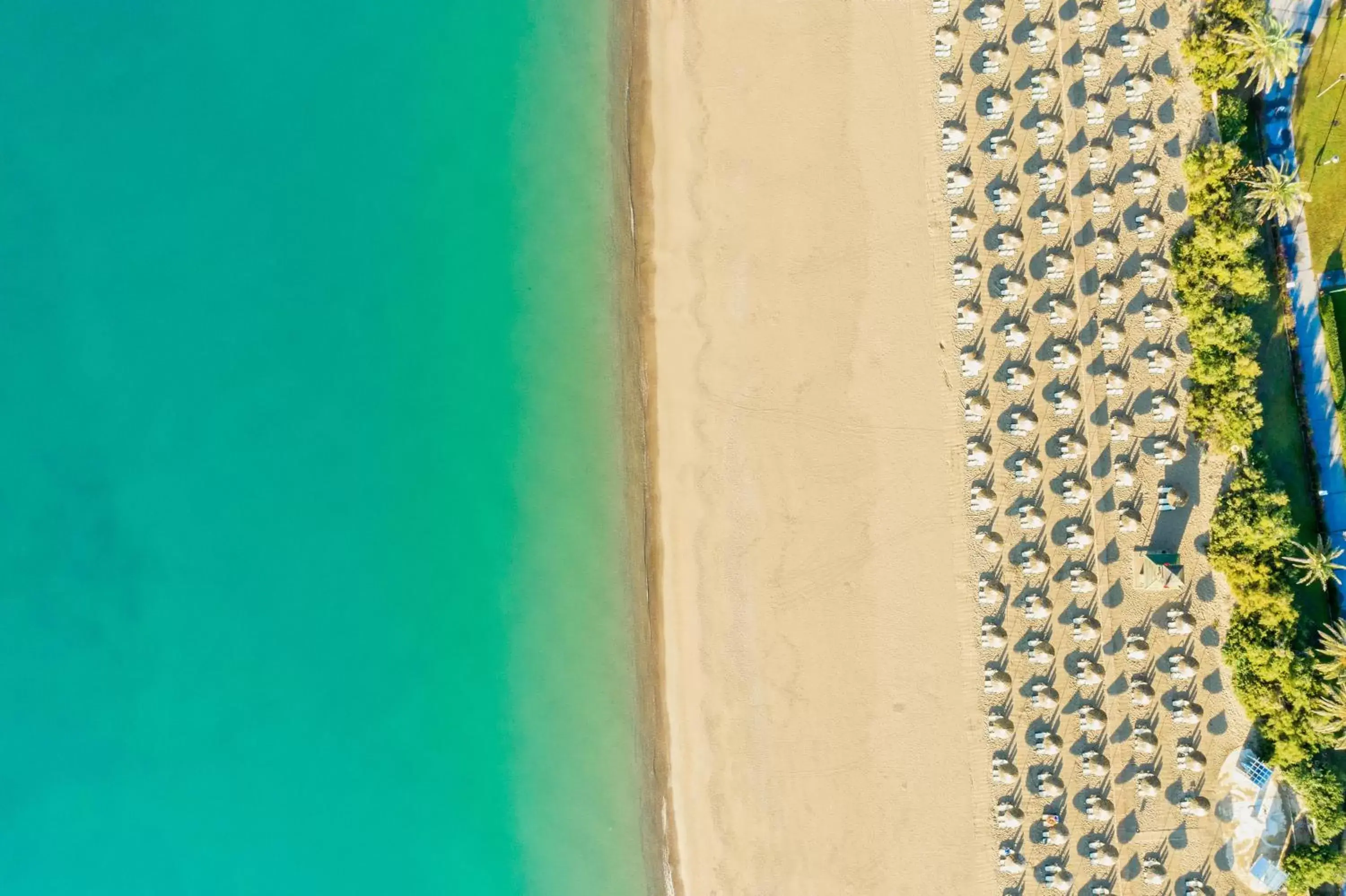 Beach, Bird's-eye View in Aquaworld Belek