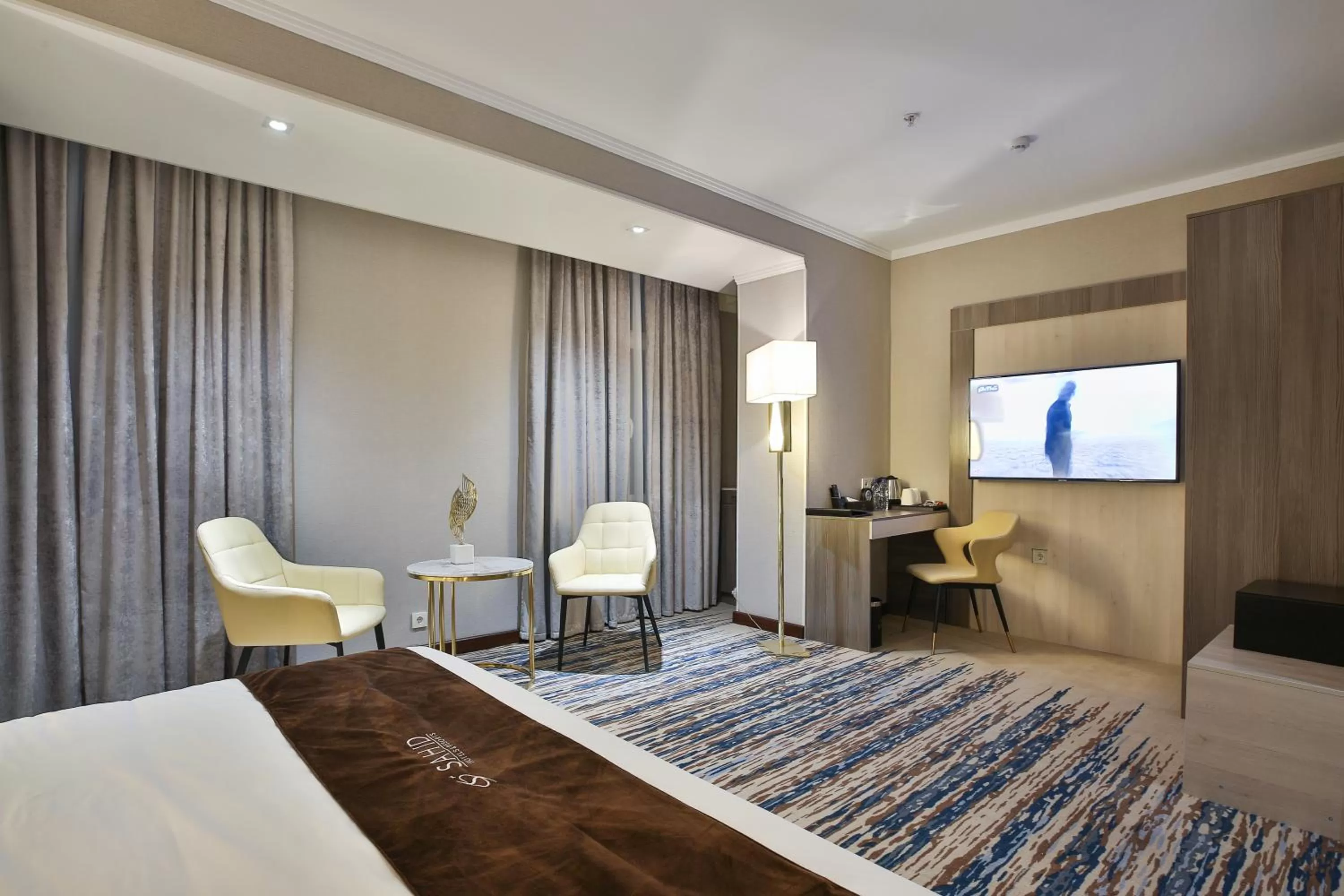 View (from property/room), Bed in Sahid Zarafshon