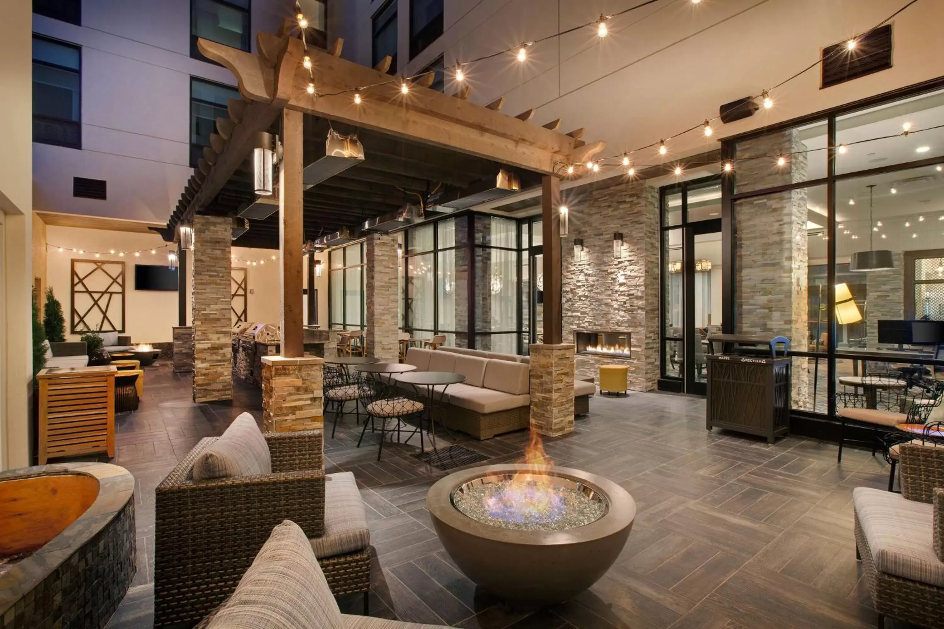 Patio in Homewood Suites By Hilton Louisville Downtown