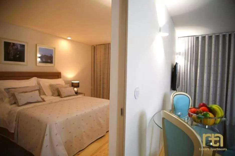 Bed in TM Luxury Apartments Lisbon