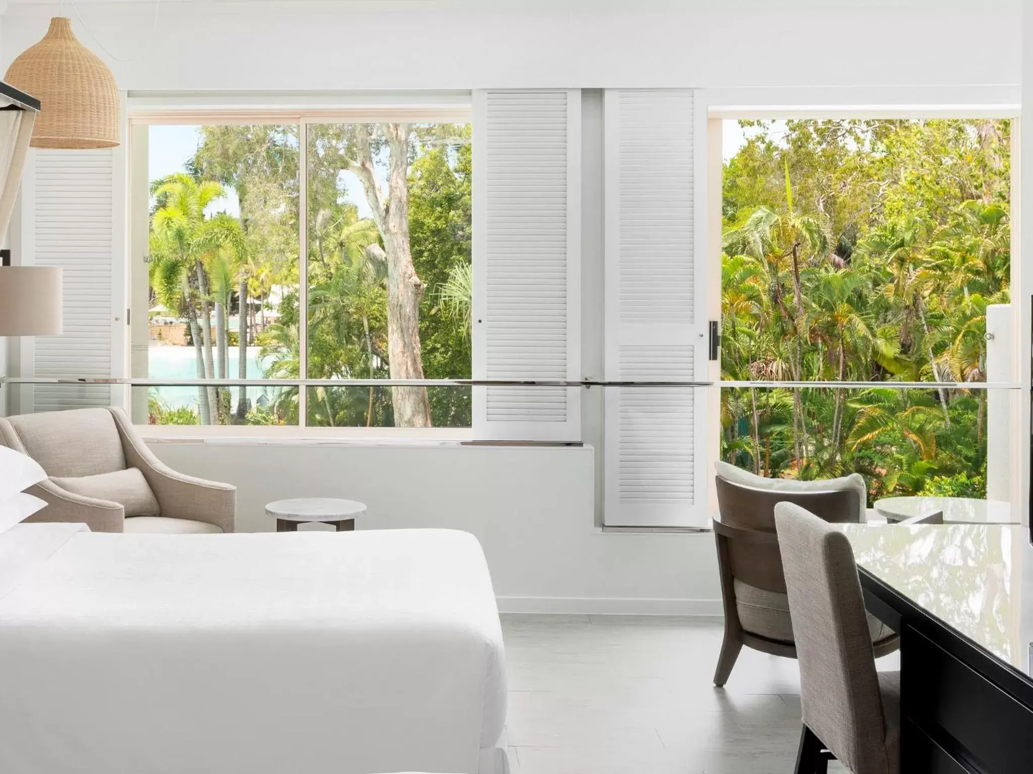 Bedroom, View in Sheraton Grand Mirage Resort, Port Douglas