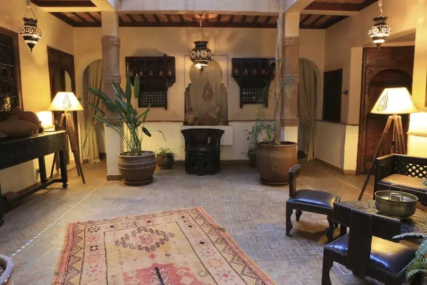 Lobby or reception in Riad Aladdin - FERME Lobby or reception in Riad Aladdin - FERME