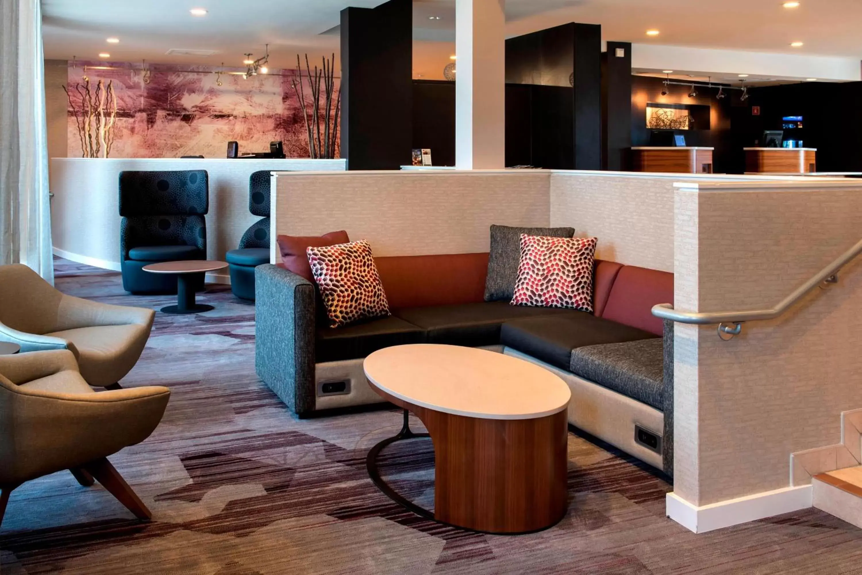 Lobby or reception, Lounge/Bar in Courtyard by Marriott Poughkeepsie
