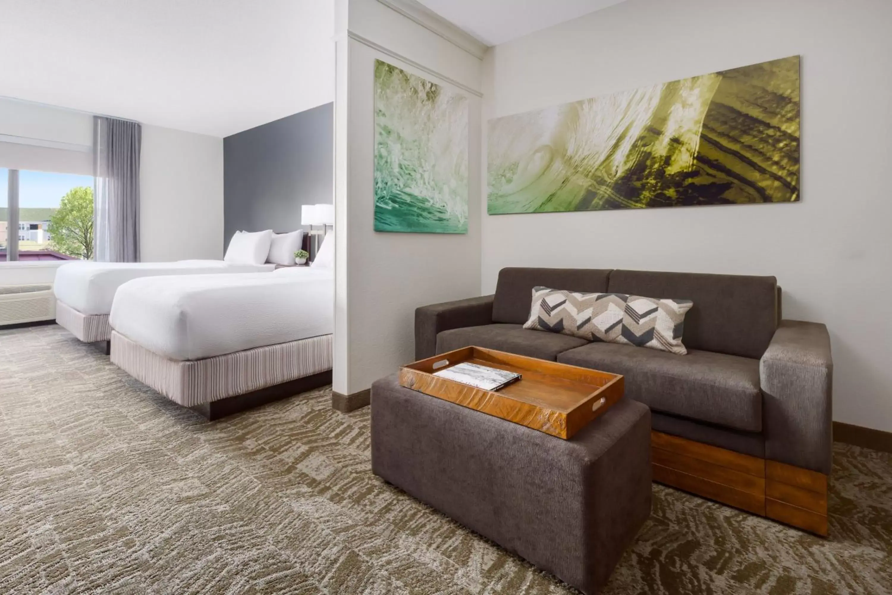 Bedroom, Seating Area in SpringHill Suites Manchester-Boston Regional Airport