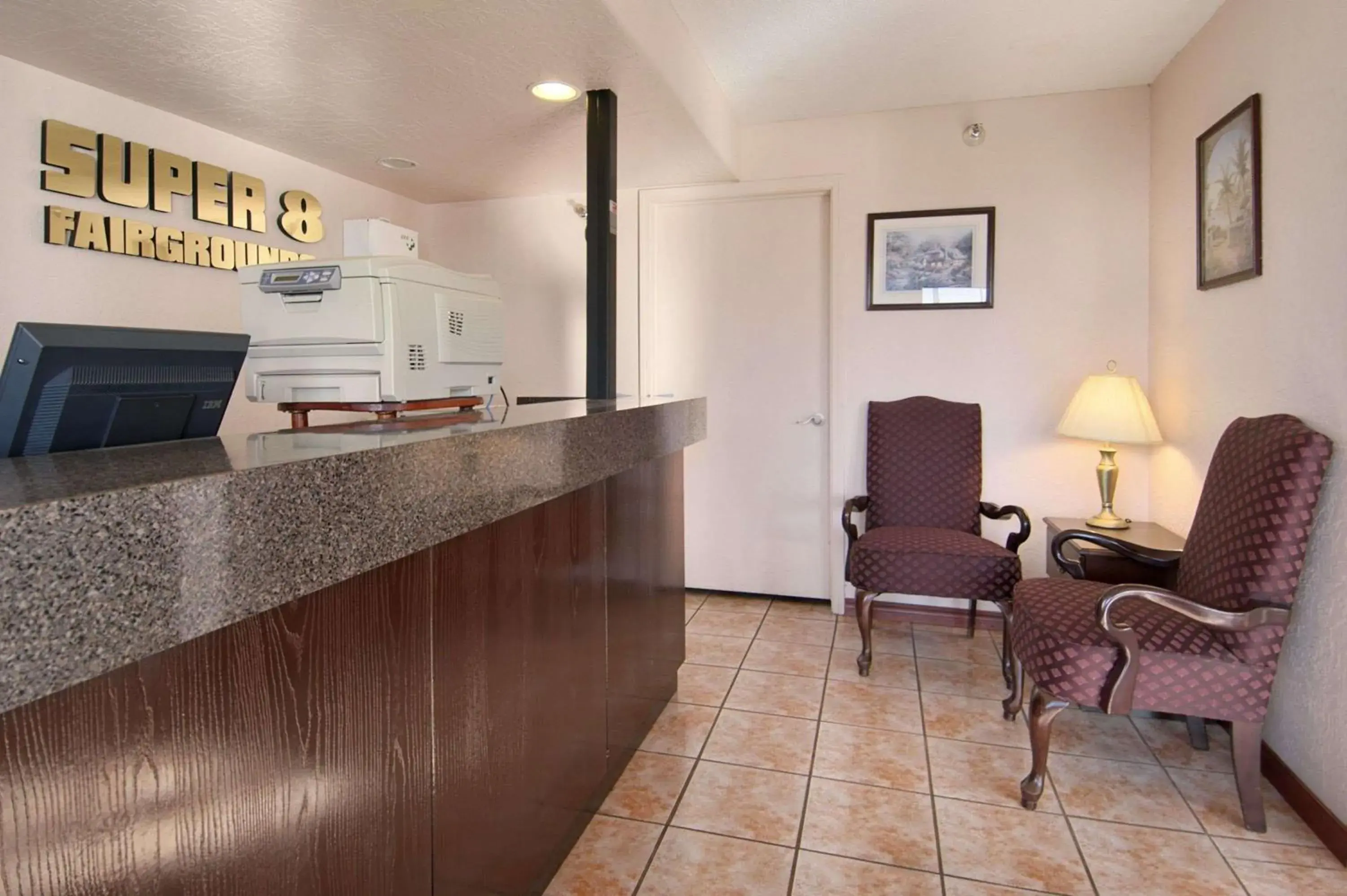 Lobby or reception, Lobby/Reception in Super 8 by Wyndham Oklahoma Fairgrounds