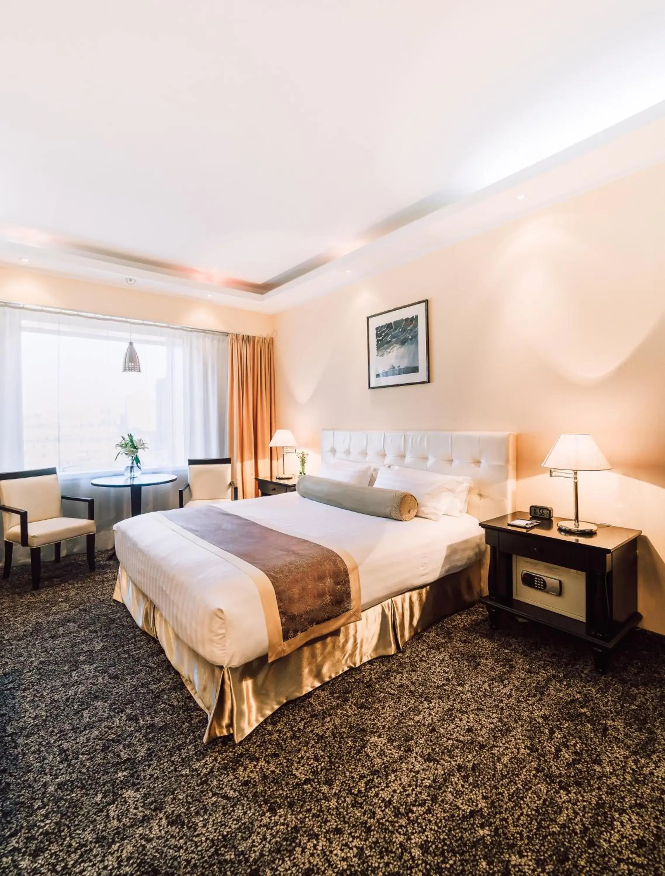 Bed in Chinggis Khaan Hotel Bed in Chinggis Khaan Hotel