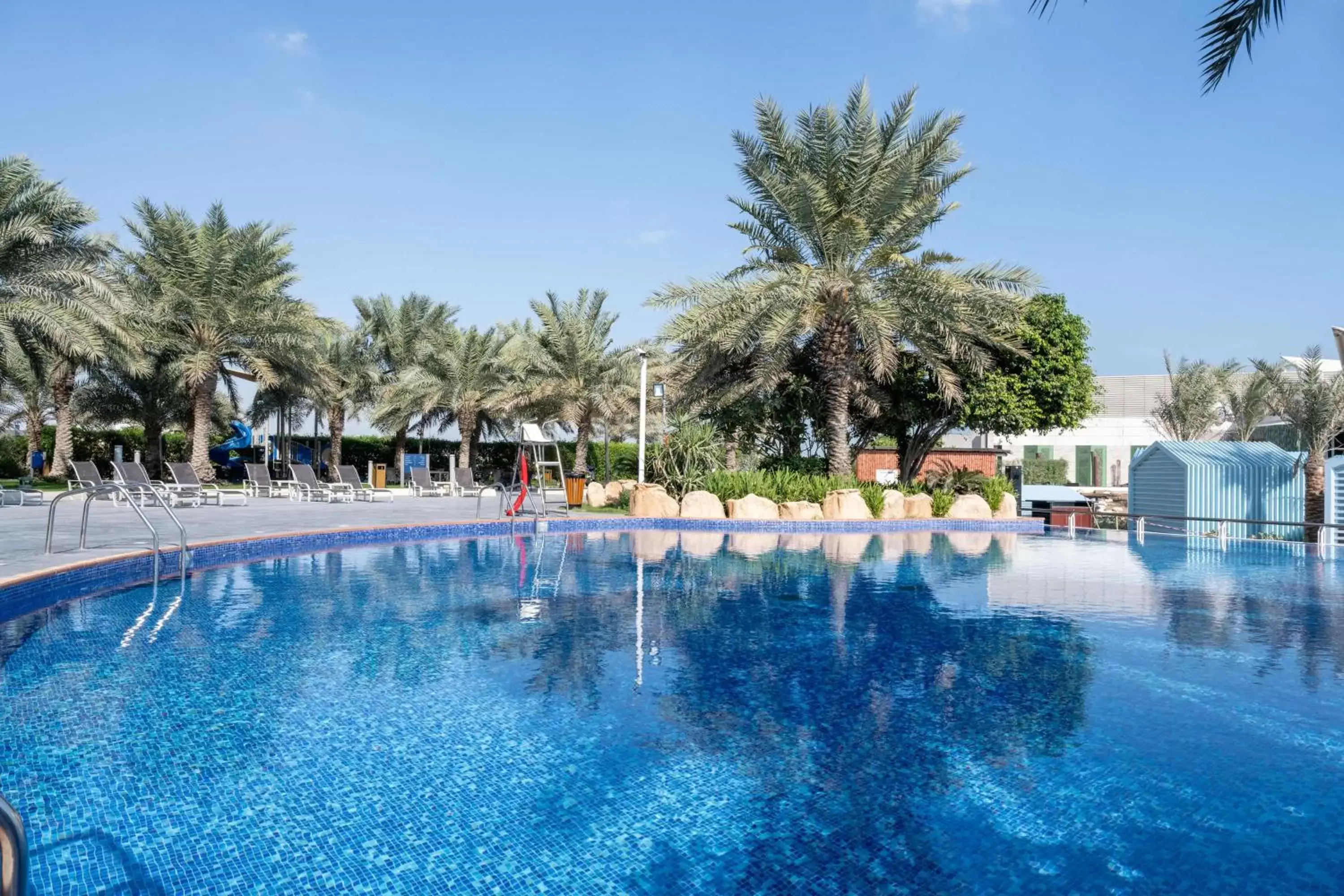 Pool view, Swimming Pool in Hilton Doha