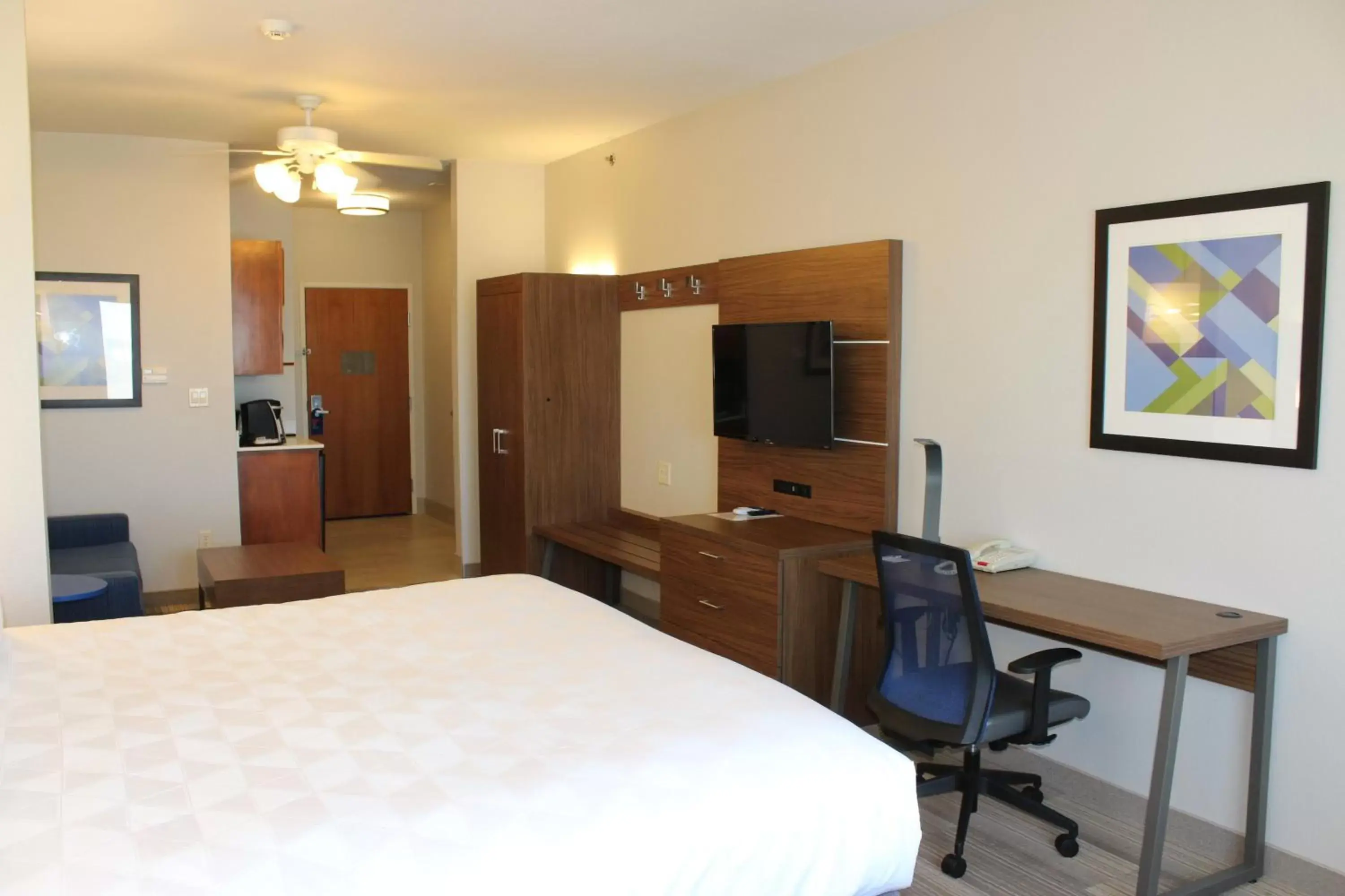 Photo of the whole room, TV/Entertainment Center in Holiday Inn Express Hotel & Suites Mansfield, an IHG Hotel