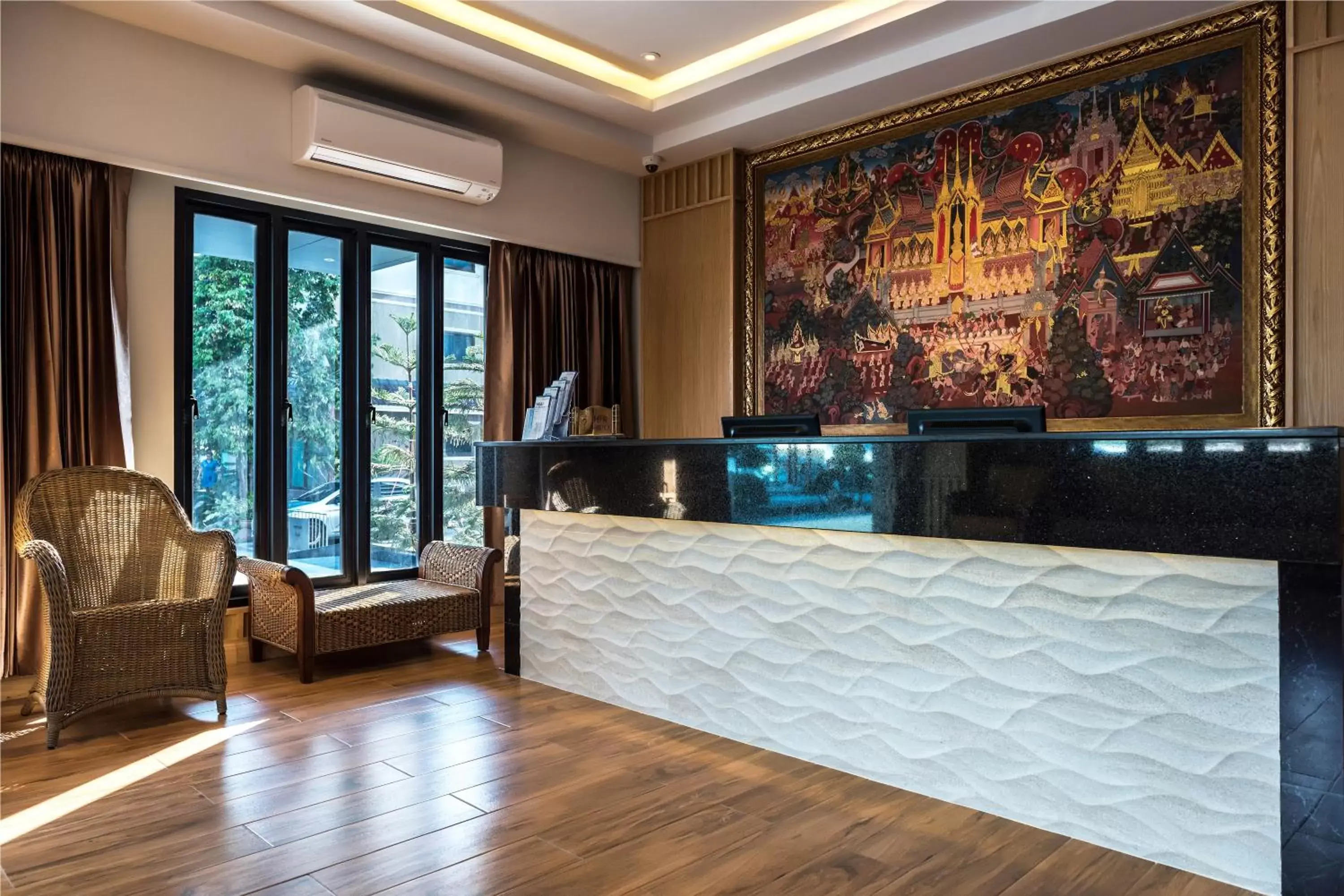 Lobby or reception, Lobby/Reception in Golden Foyer Suvarnabhumi Airport Hotel