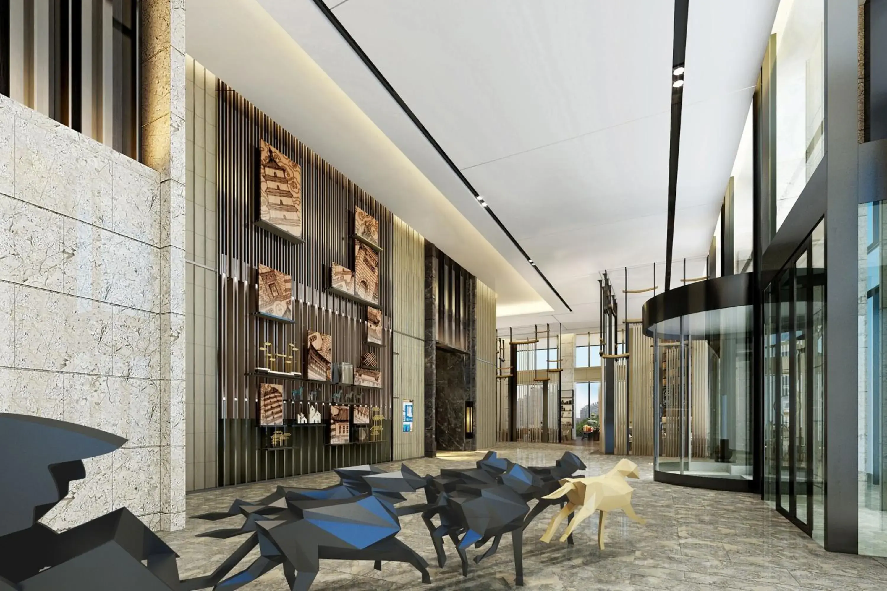 Lobby or reception in JW Marriott Hotel Xi'an