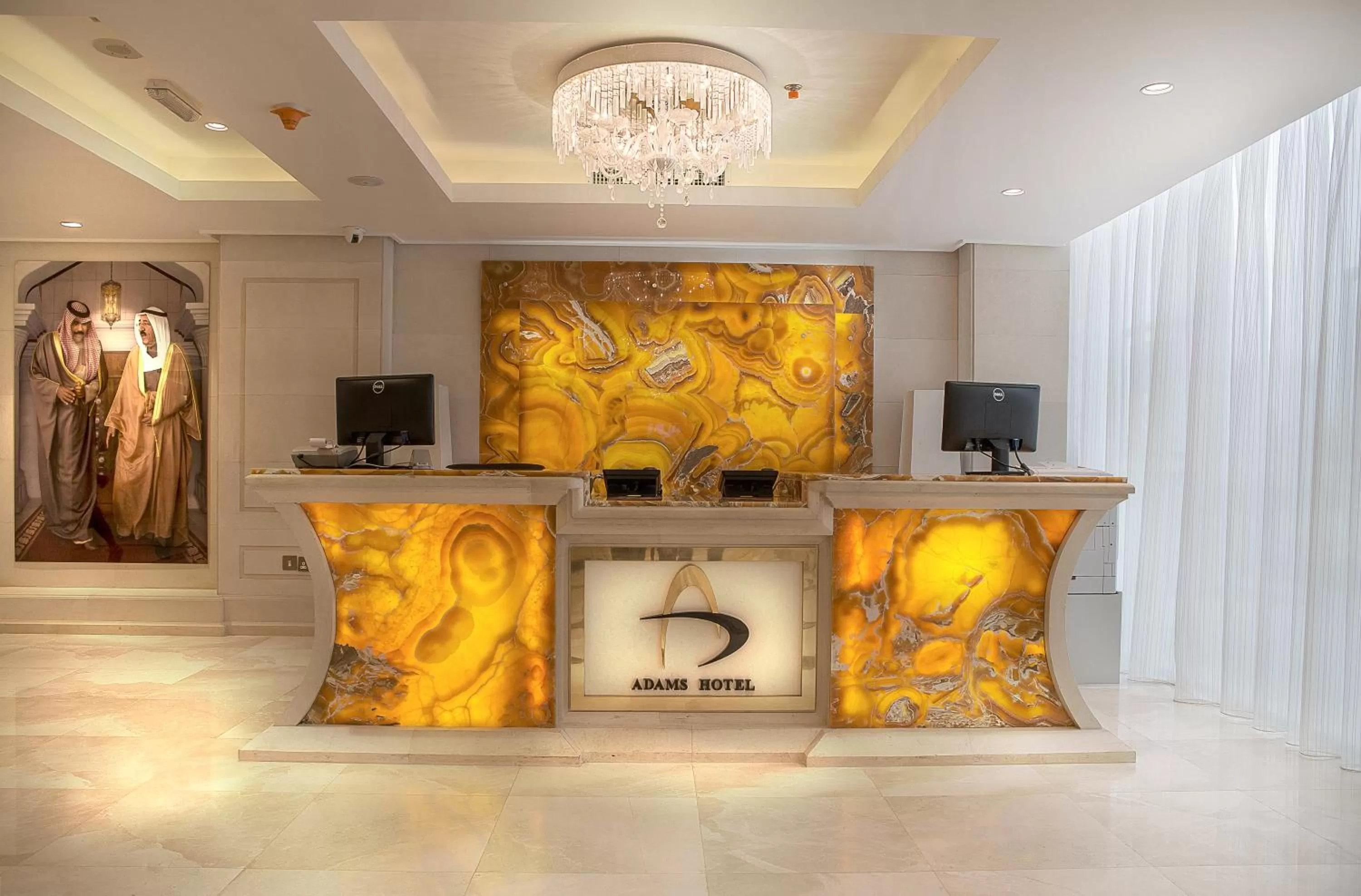 Lobby or reception in Adams Hotel
