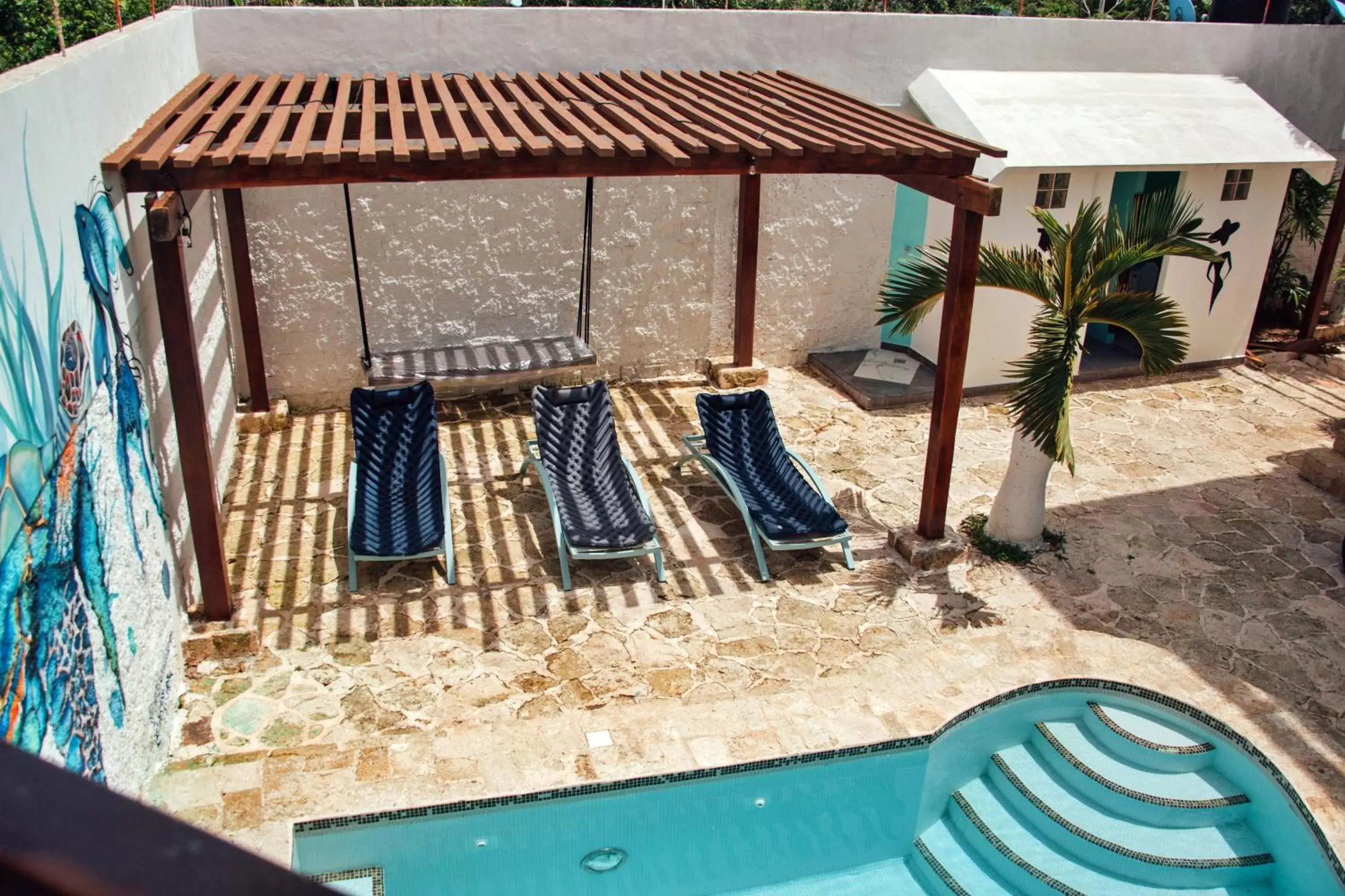 Solarium, Pool View in Howlita Tulum - Adult Only