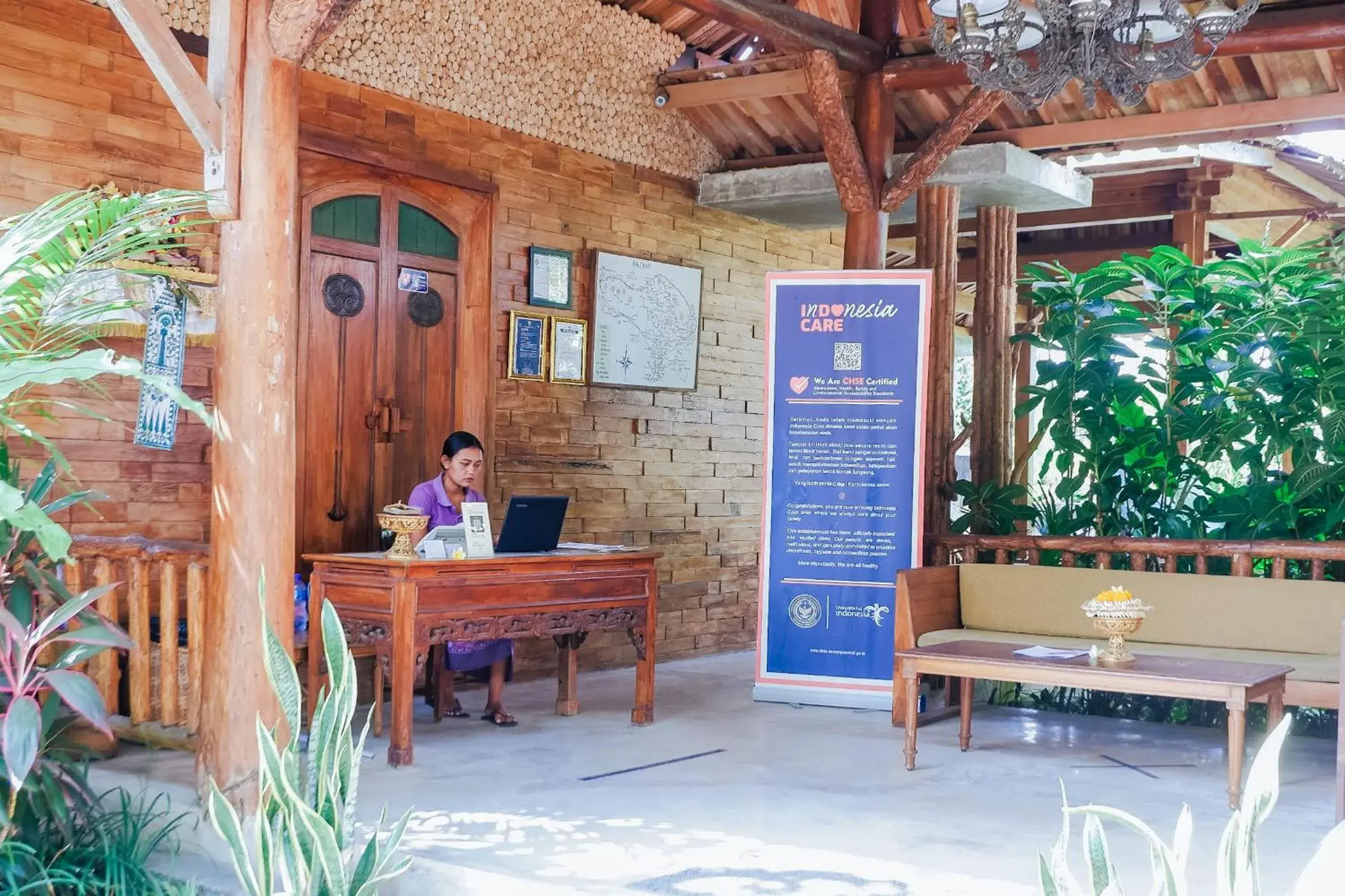 Lobby or reception in Graha Sandat Villas