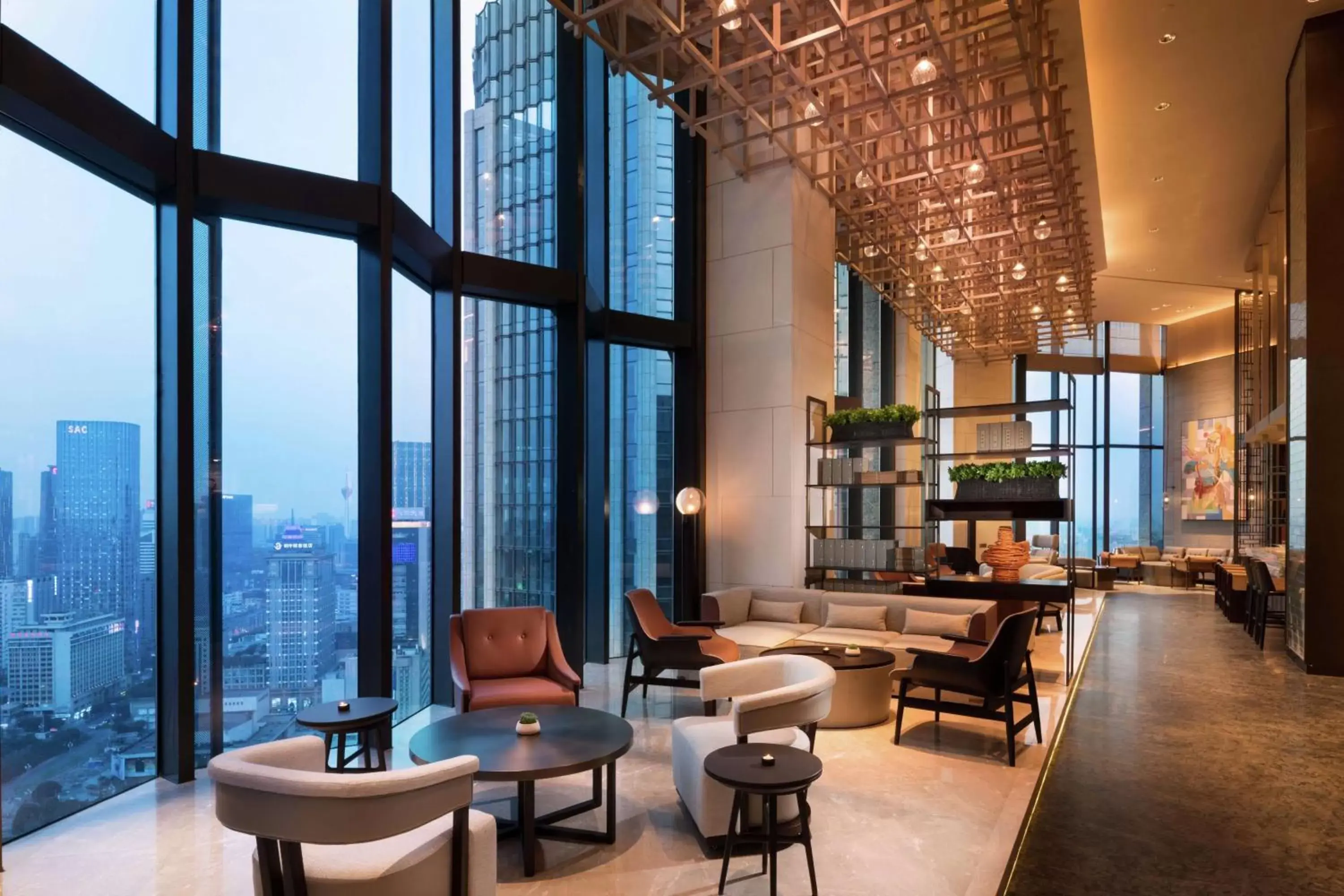 View (from property/room), Lounge/Bar in Canopy by Hilton Chengdu City Centre