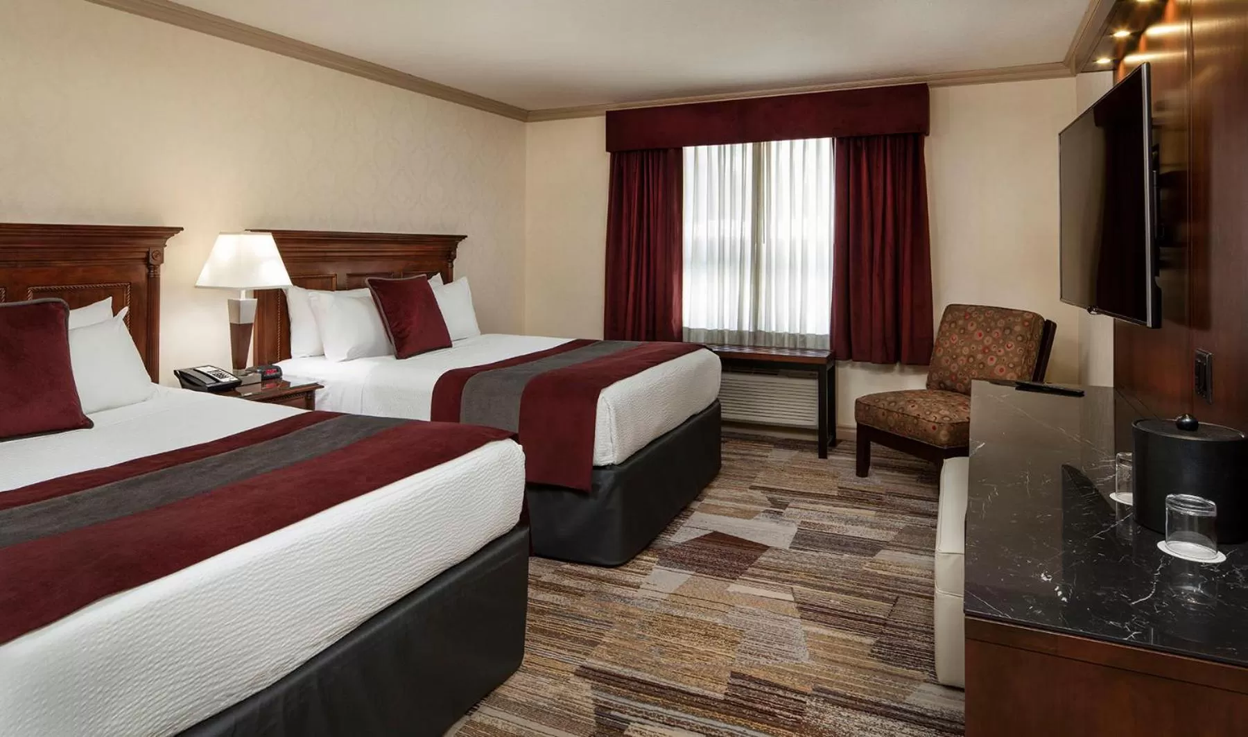 Bed in Royal Canadian Lodge