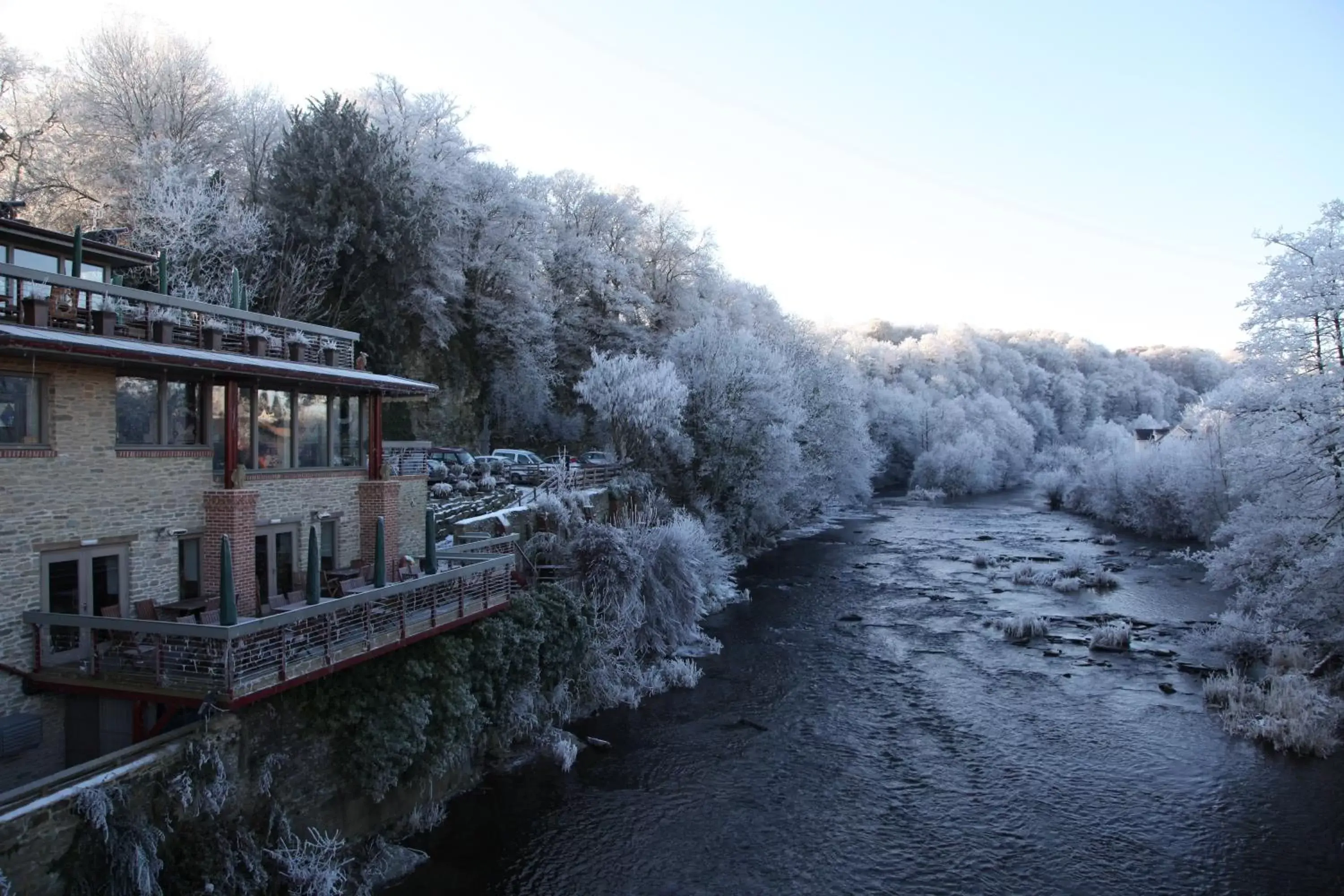 Property building, Winter in The Charlton Arms