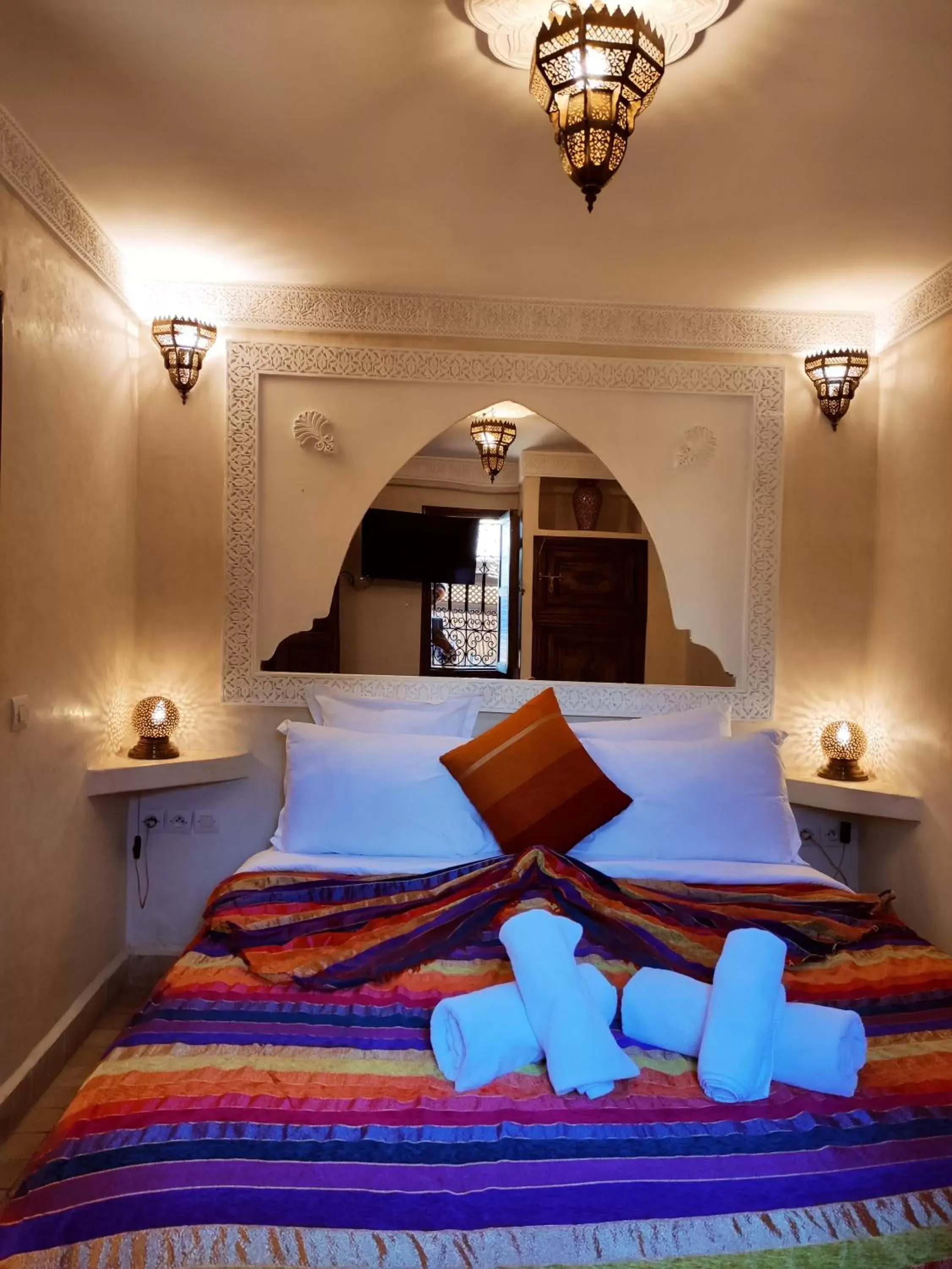 Bedroom, Bed in Riad Ghali Hotel & SPA