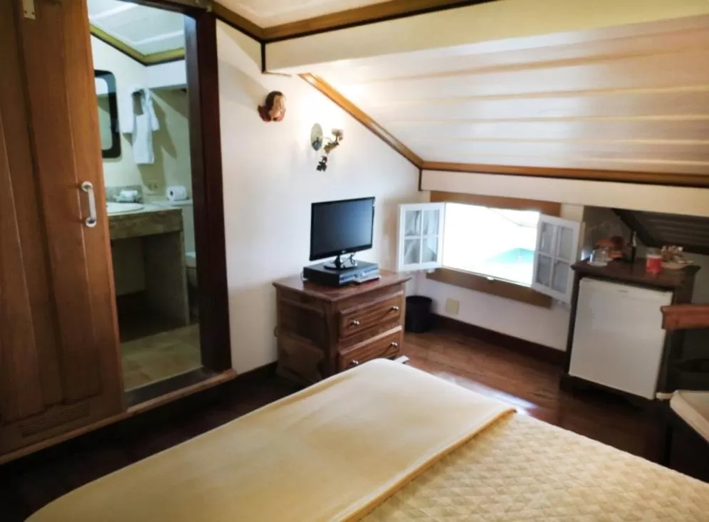 Bed in Pousada do Mondego