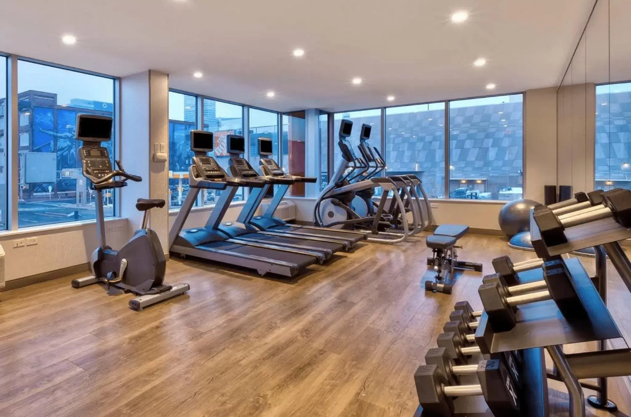 Fitness centre/facilities, Fitness Center/Facilities in Holiday Inn Express & Suites Jersey City - Holland Tunnel, an IHG Hotel