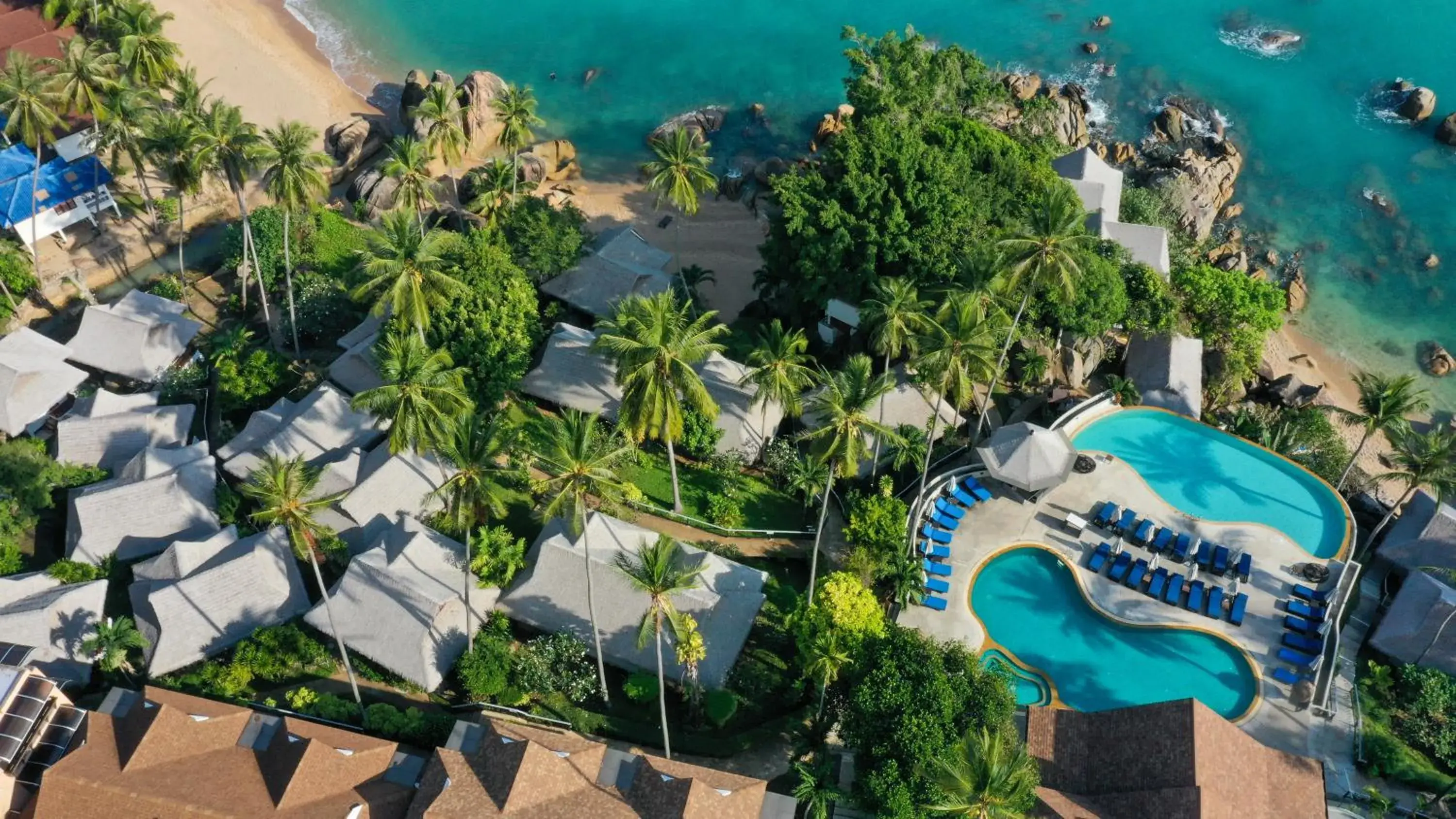 Bird's eye view, Pool View in Coral Cliff Beach Resort Samui - SHA Plus