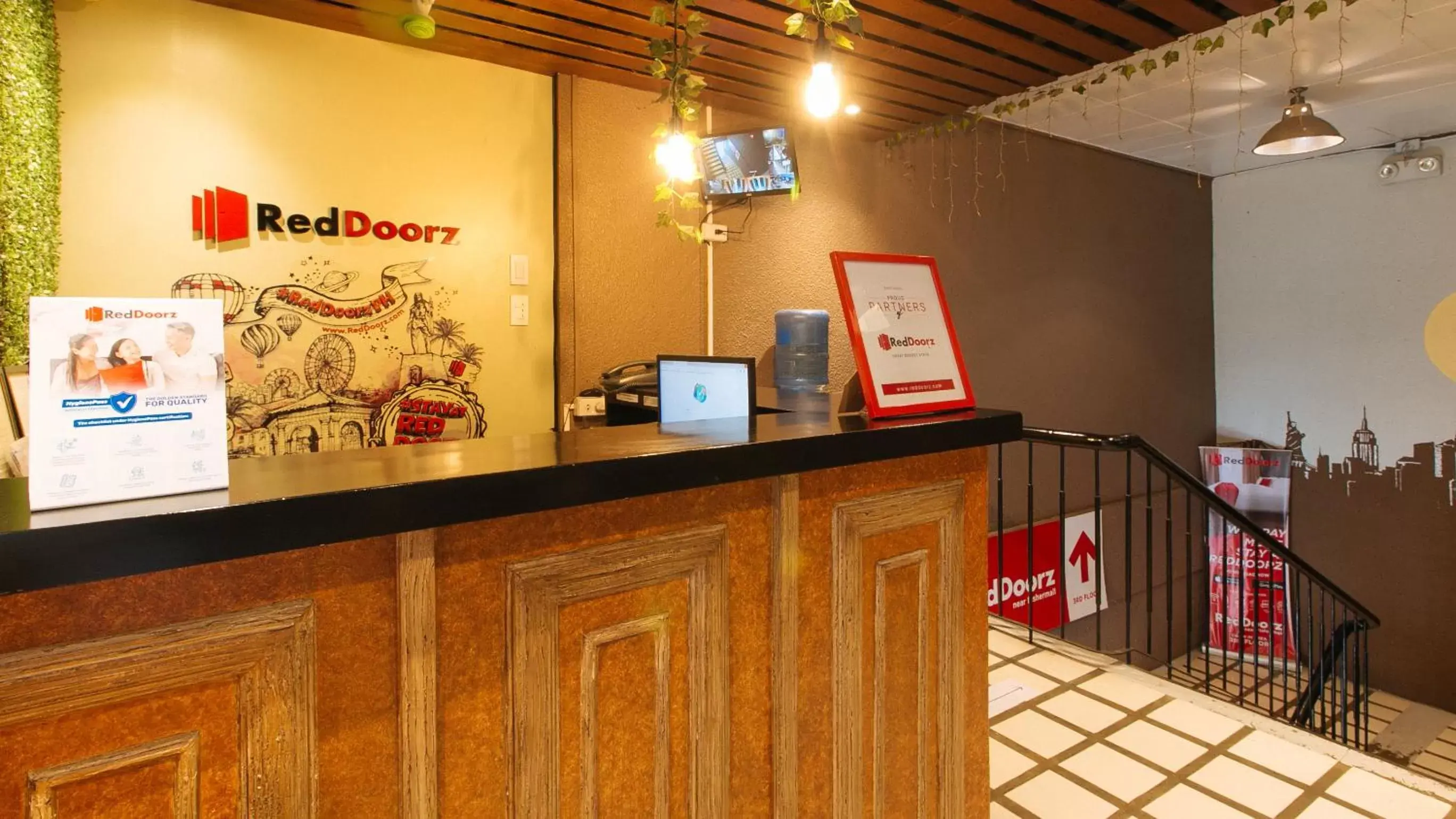 Lobby or reception, Lobby/Reception in RedDoorz near Fishermall Quezon City