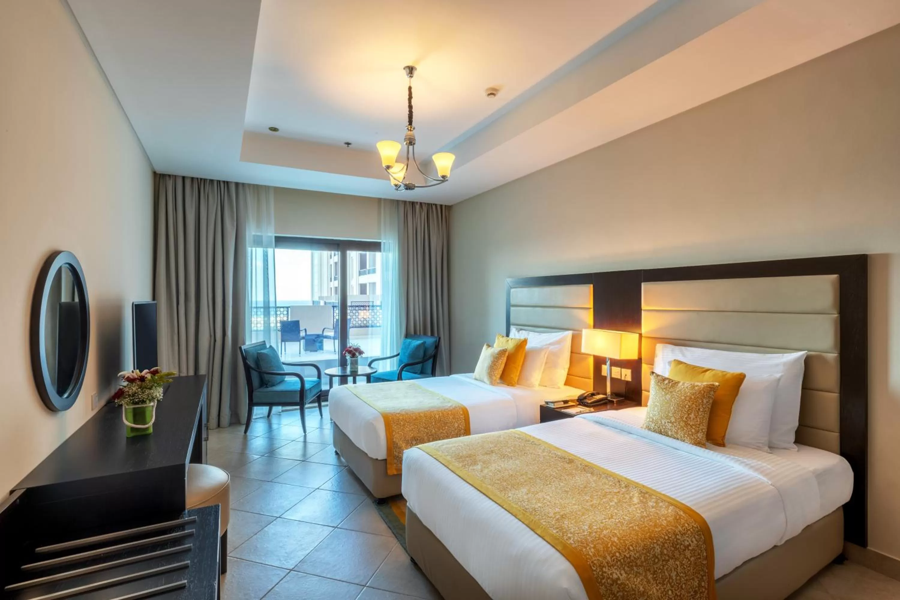 Bed in Al Bahar Hotel & Resort