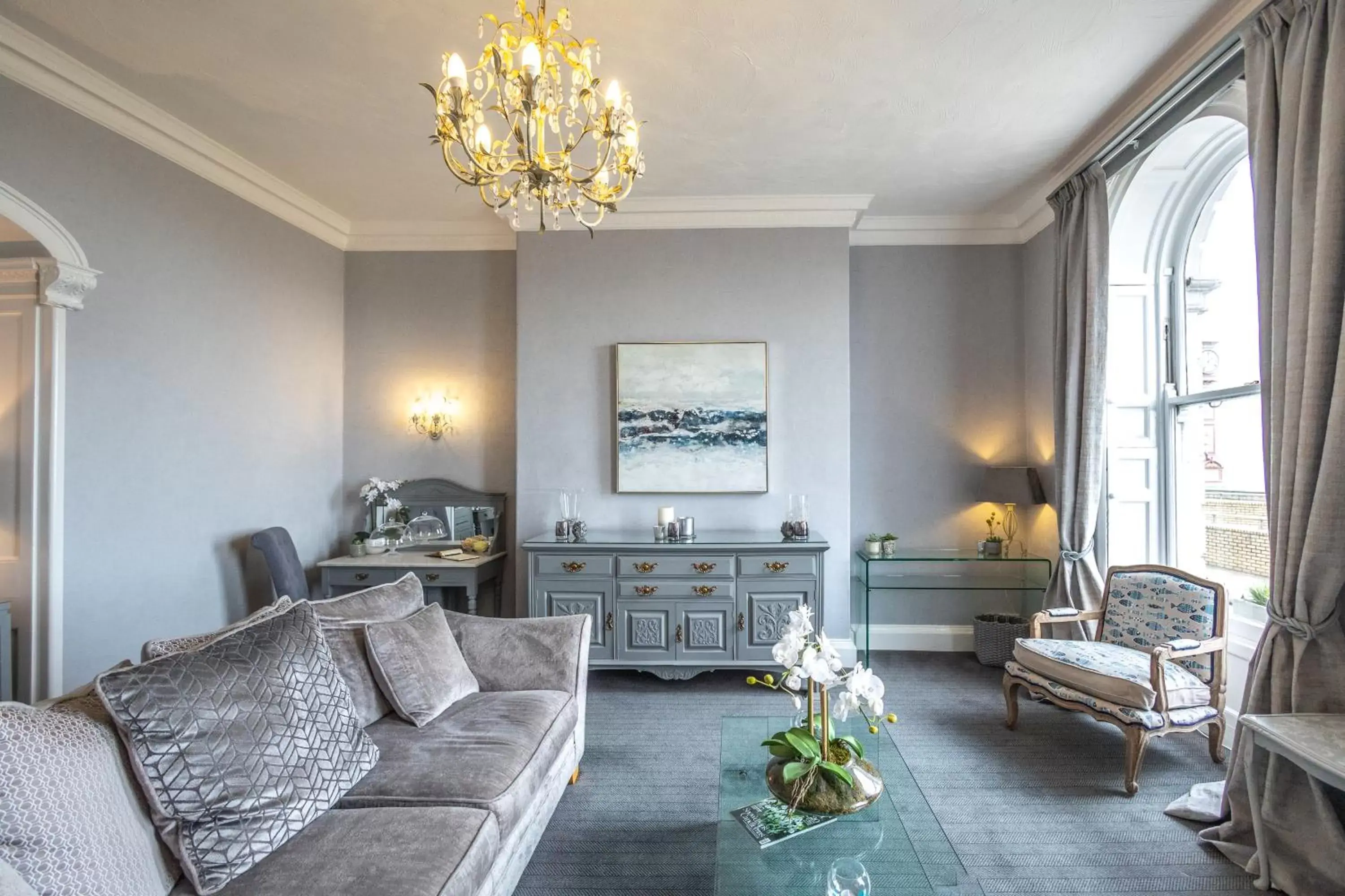 Living room, Seating Area in Gloucester House