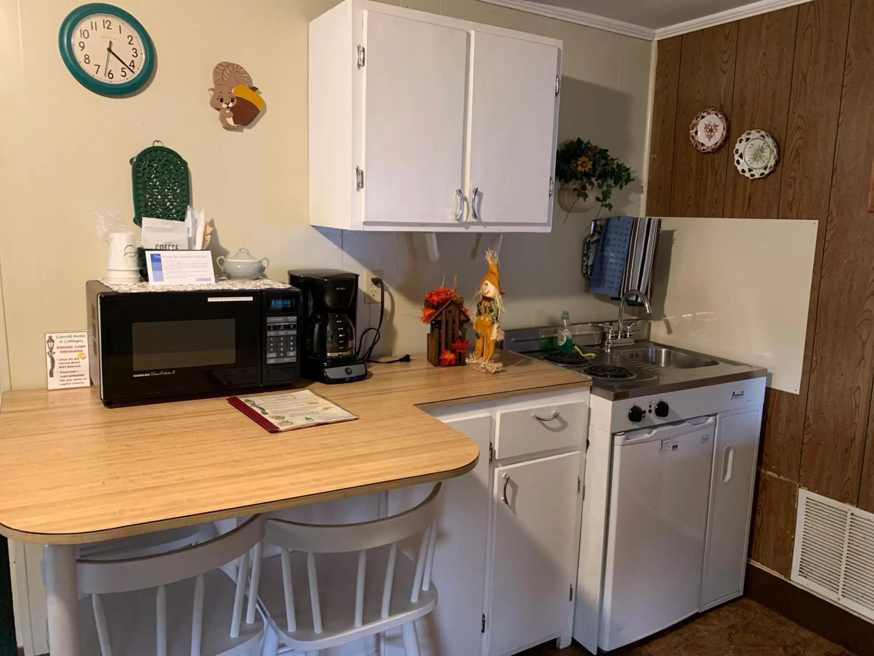 Kitchen/Kitchenette in carrollmotel and cottages