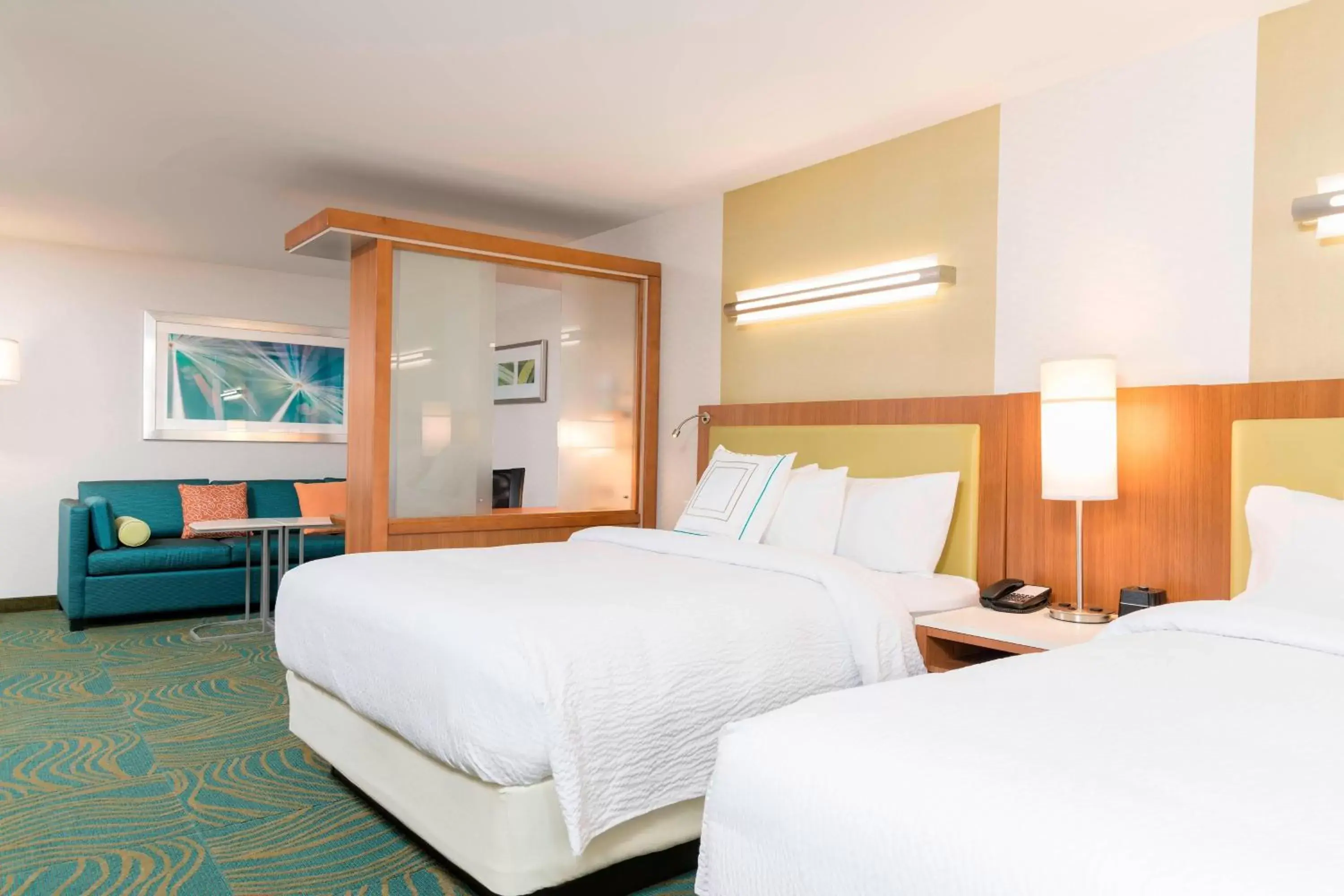 Photo of the whole room, Bed in SpringHill Suites by Marriott Chicago Southeast/Munster, IN