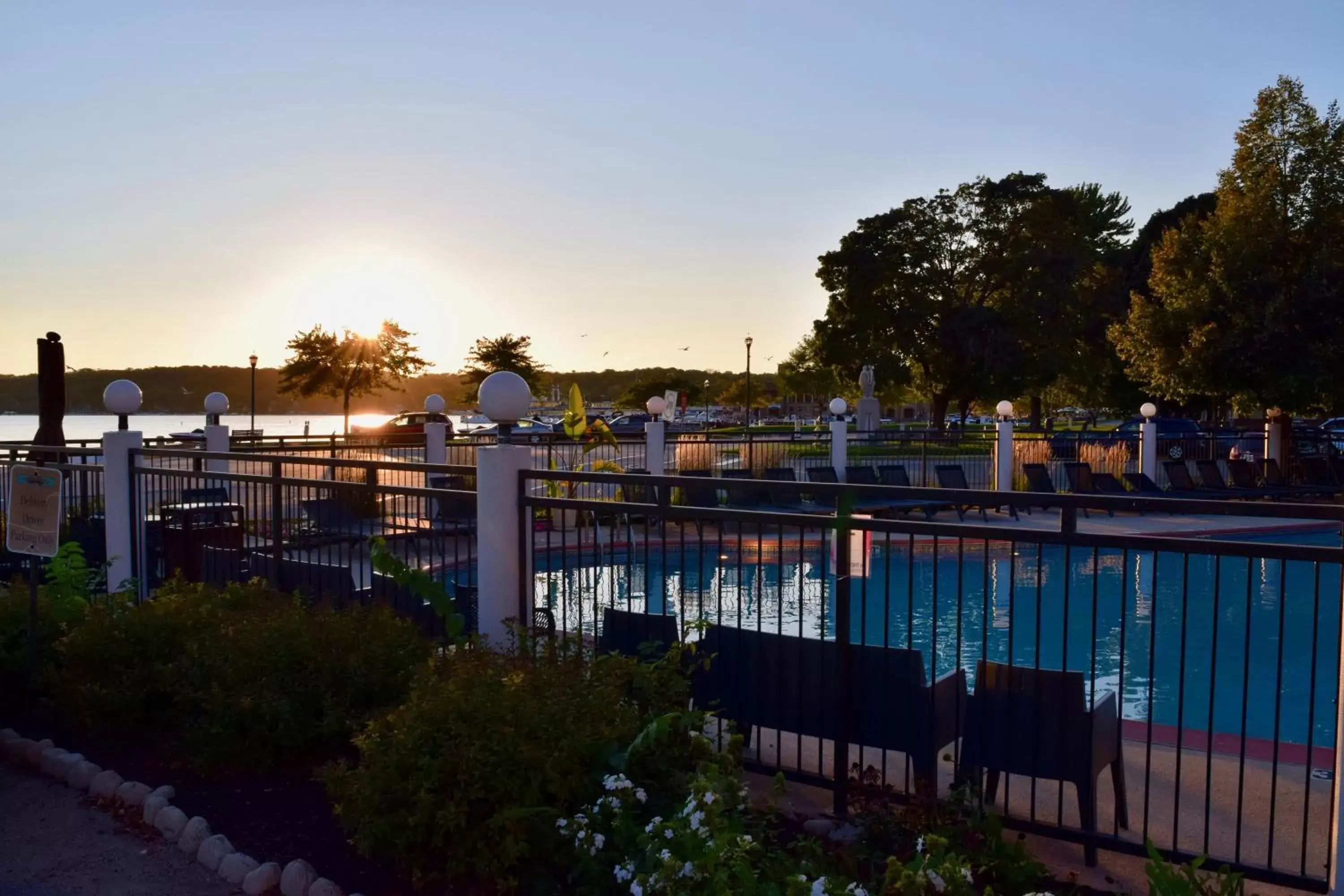 Swimming Pool in Harbor Shores on Lake Geneva